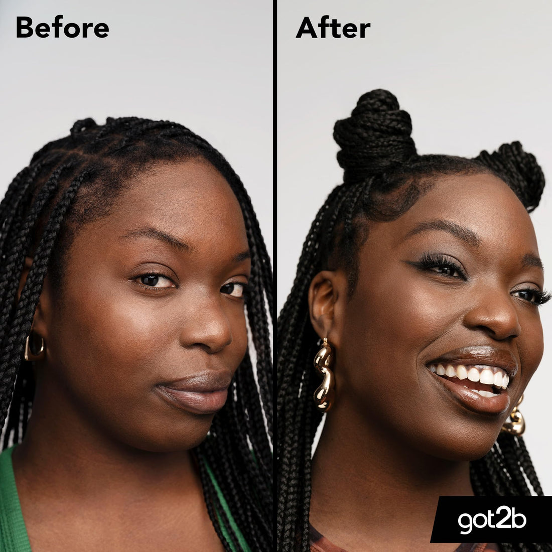 got2b Glued 4 brows & Edges Clear gel 2 in 1 16 ml, Screaming Hold Brow gel, Eyebrow Gel for Long Lasting Looks, Vegan Formula