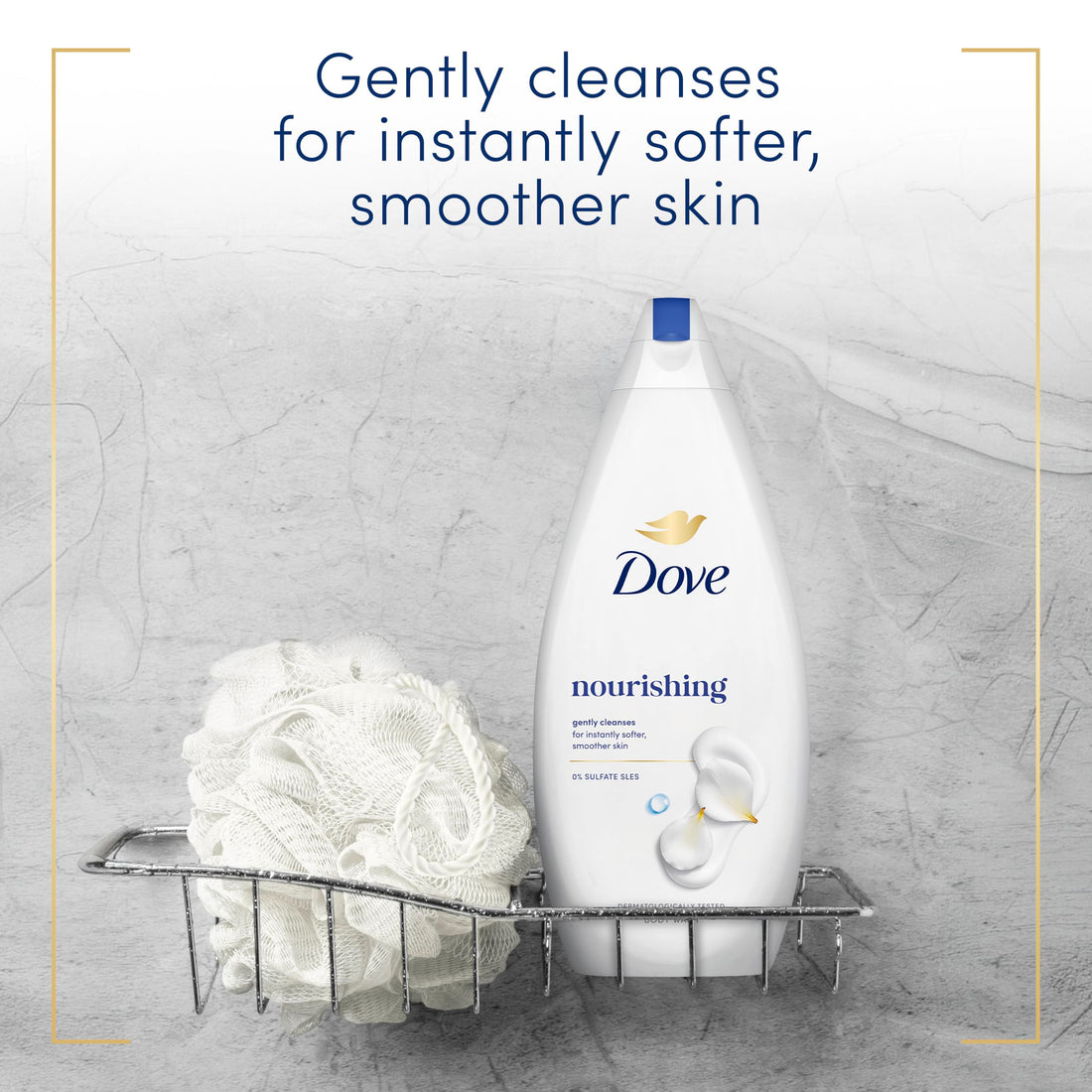 Dove Nourishing Body Wash Body Cleanser shower gel with plant-based moisturisers for softer, smoother skin after one shower 720 ml