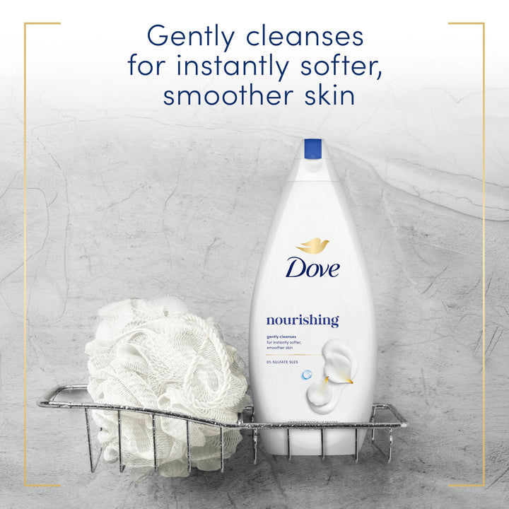 Dove Nourishing Body Wash Body Cleanser shower gel with plant-based moisturisers for softer, smoother skin after one shower 720 ml Halalzen