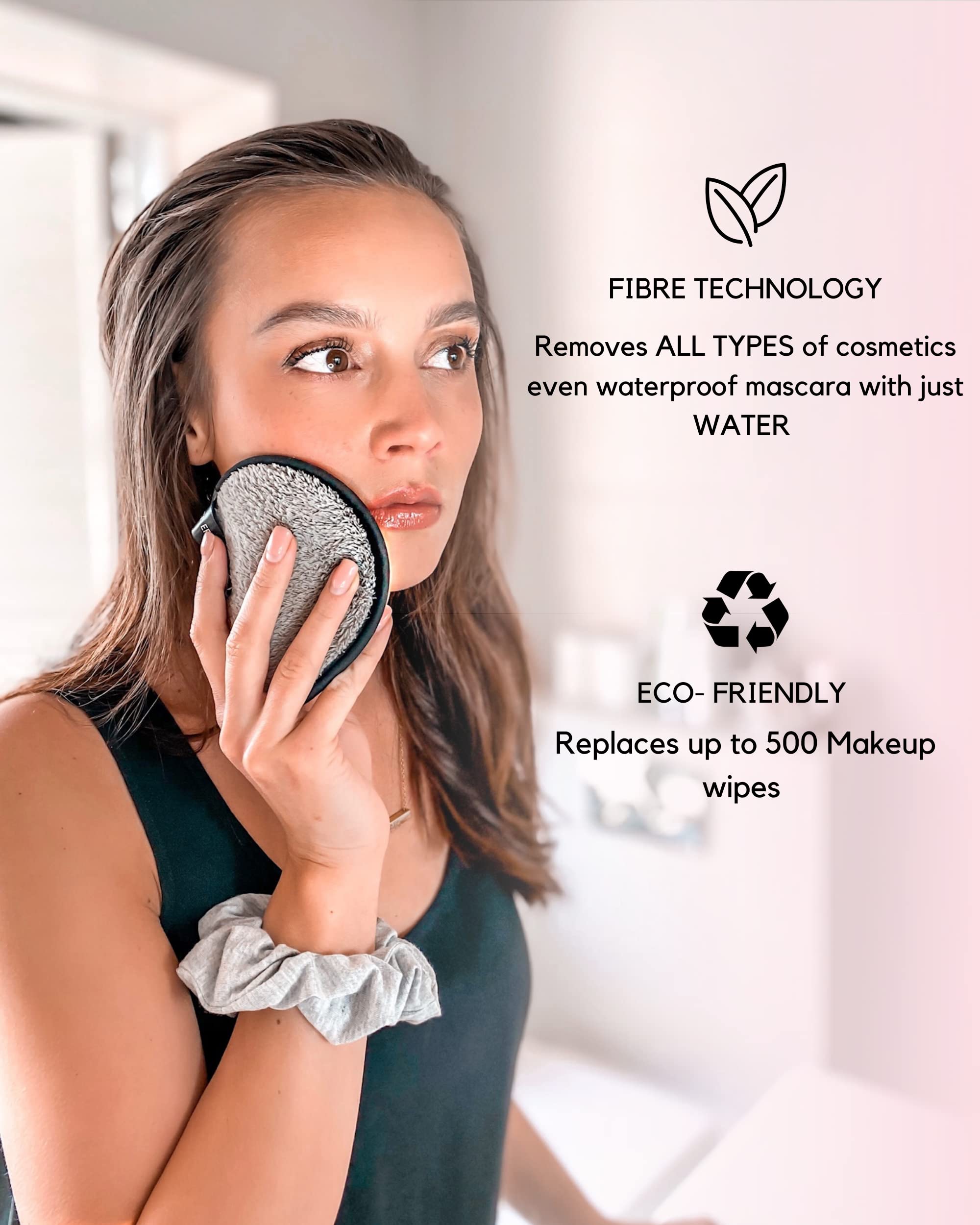 Ogato® Reusable Makeup Remover Pads and Eye Makeup Remover Pads Set - Just Use Water- XL Reusable Face Pads - Eco Friendly - FREE Laundry Bag - Makeup Remover Cloth For All Skin Types Halalzen