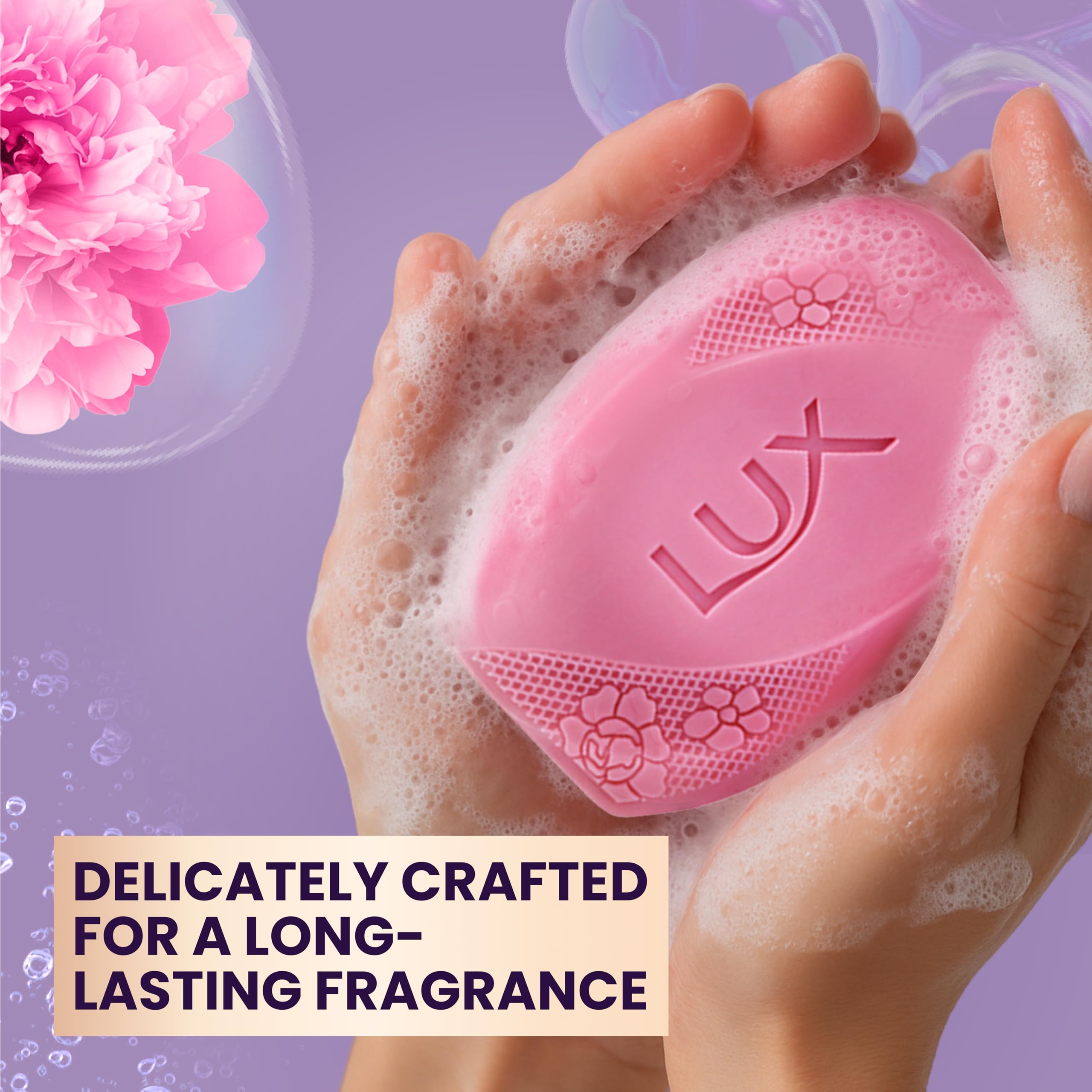 LUX Velvet Touch Soap Bar, Jasmine & Almond Oil, For Smooth Fragrant Skin, 80g (12 Pack) Halalzen