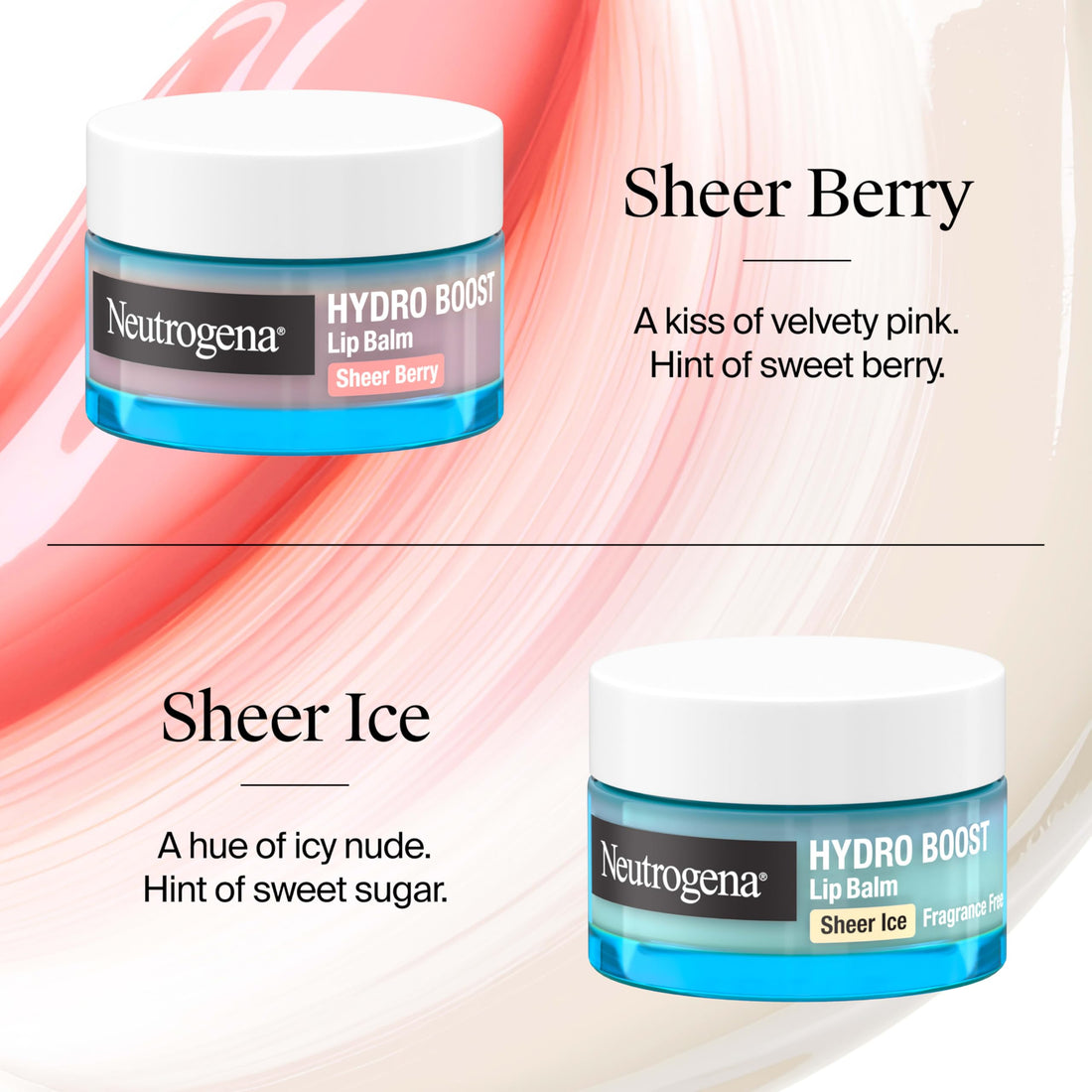 Neutrogena Hydro Boost Hyaluronic Acid Lip Balm, Nourishing Vitamin E Leaves Lips Feeling Hydrated, Sheer Pink Tinted Color with a Sweet Berry Flavor, Sheer Berry, 0.5 oz Halalzen