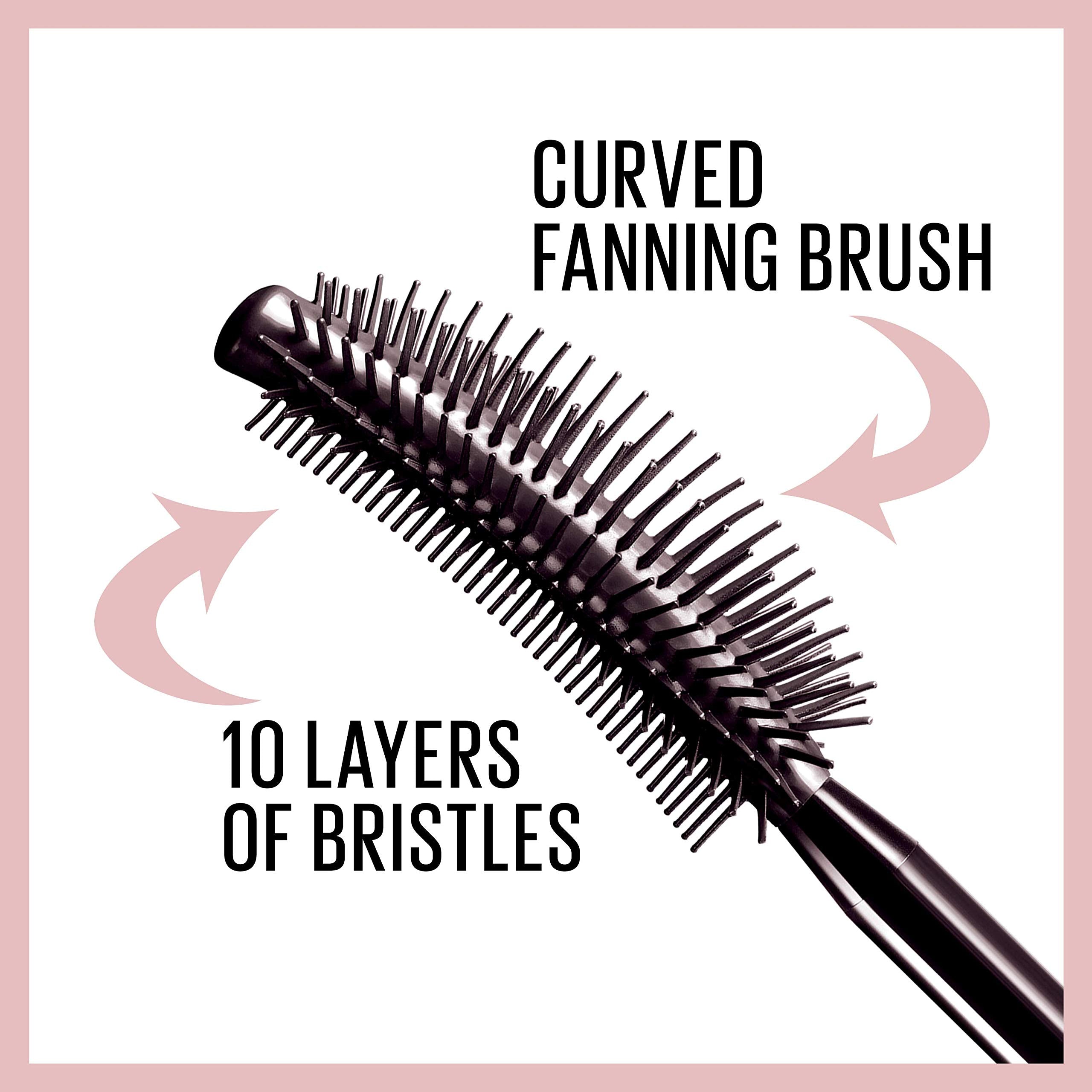 Maybelline Mascara, Lash Sensational Volumizing & Thickening, Eyelash Lengthening, Flake Free Formula, Layer Reveal Brush, Defining Mascara, Maybelline New York, Shade: Very Black Halalzen