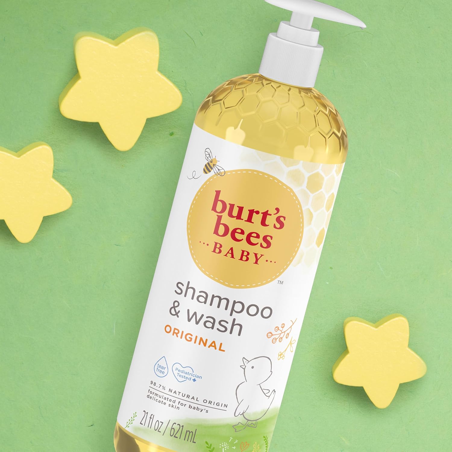 Burts Bees Shampoo & Wash Original, 21 oz