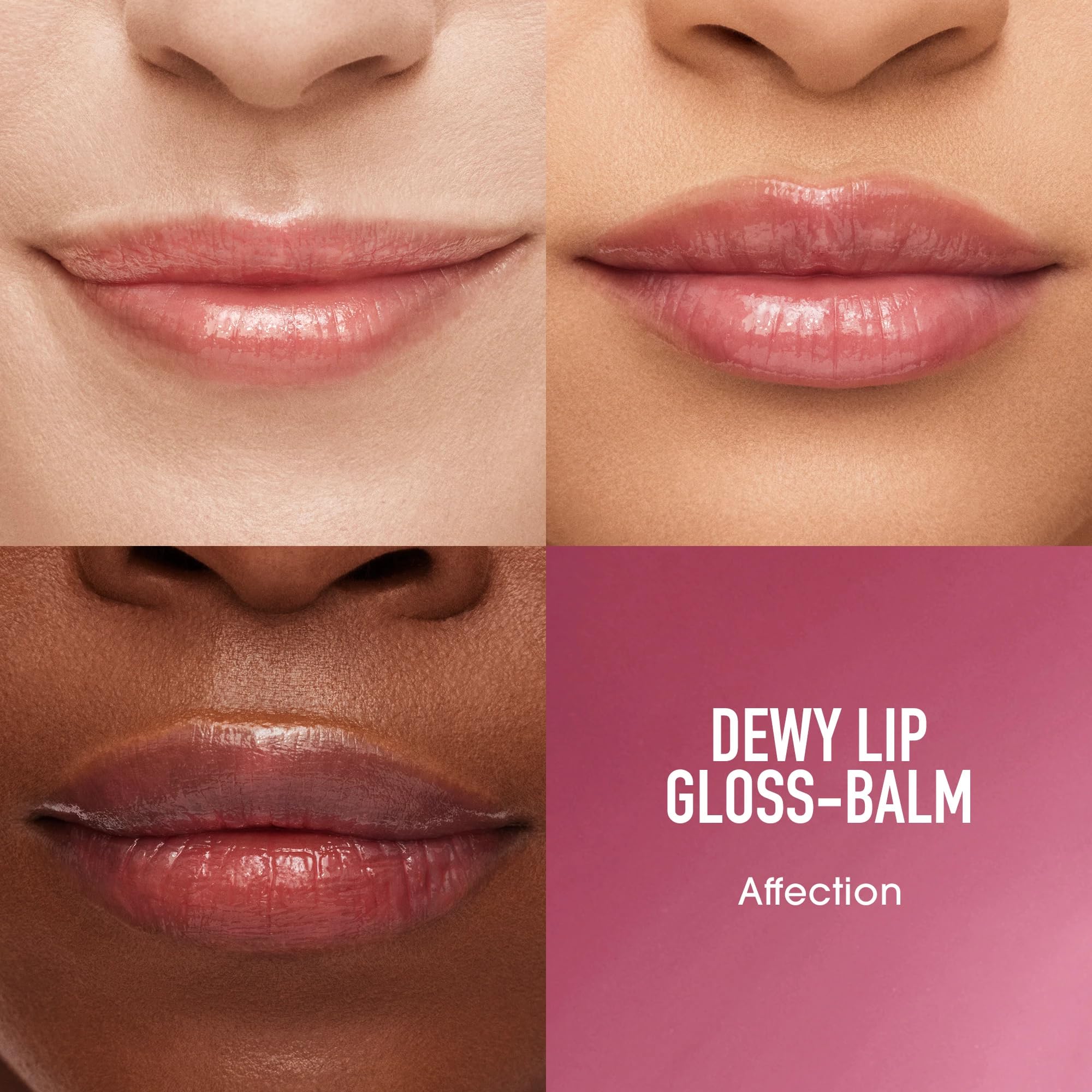 bareMinerals Dewy Lip Gloss-Balm - Hydrating Lip Gloss + Tinted Lip Balm Hybrid, Shine Finish + 24HR Hydration, For Soft + Smooth Lips, Non-Sticky, Vegan Halalzen