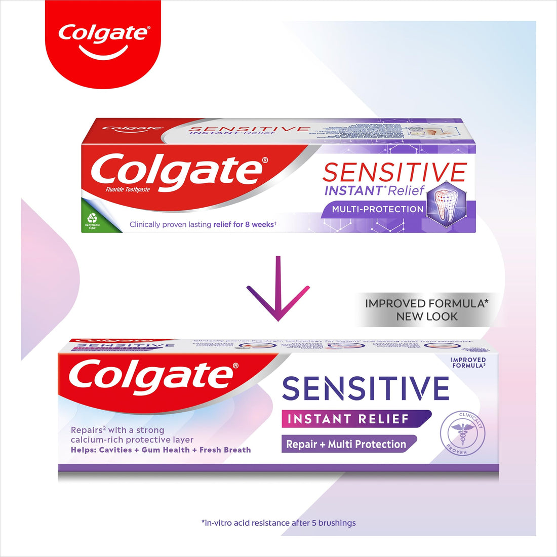 Colgate Sensitive Repair & Prevent + Gentle Whitening Toothpaste 75ml, Toothpaste for Sensitive Teeth, Acts in 1 Minute, Seals and Repairs Sensitive Areas of Teeth, Prevents Pain Coming Back