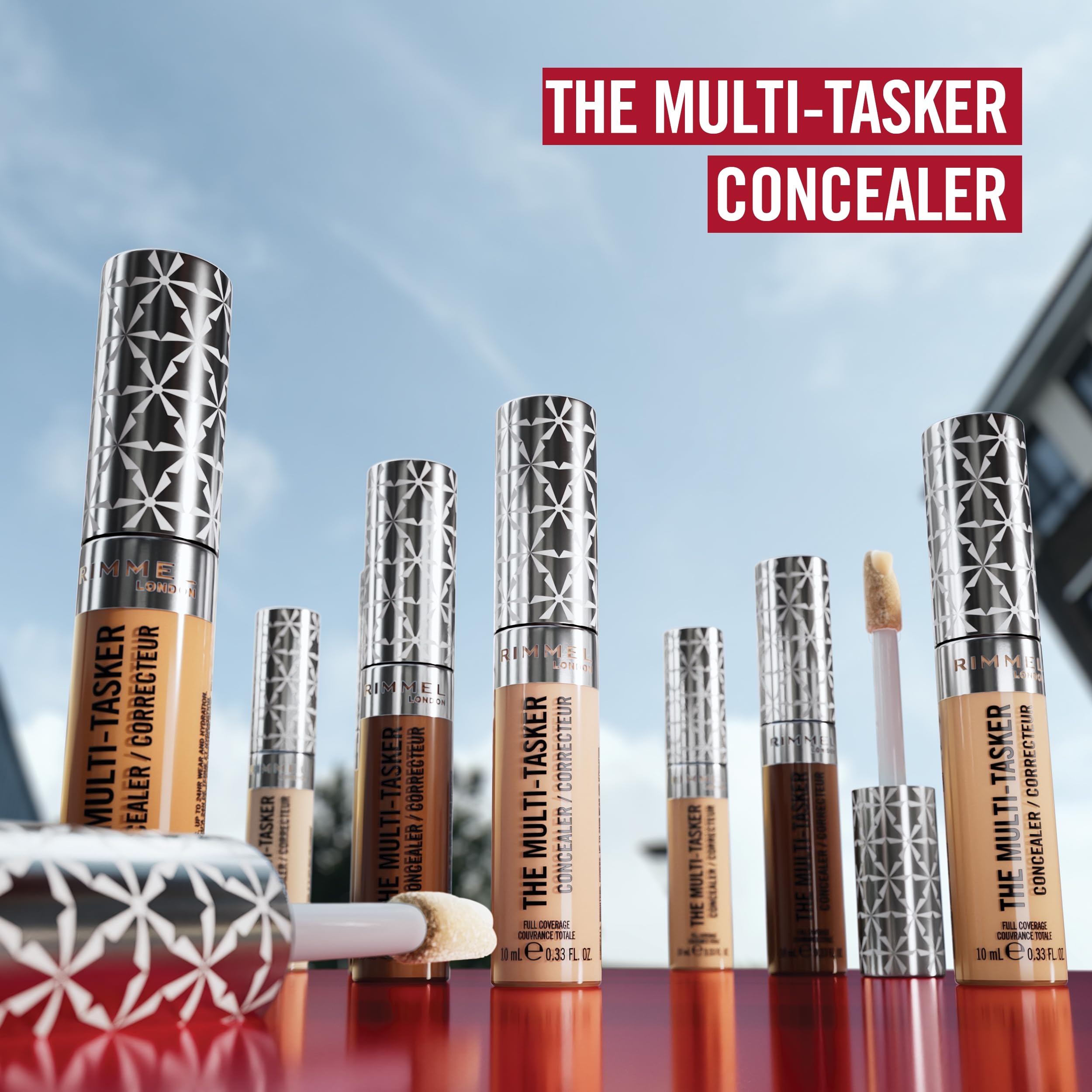 Rimmel Multi Tasker Concealer Fair, crease-proof, transfer-proof and waterproof, provides up to 24 hours of wear 10ml Halalzen