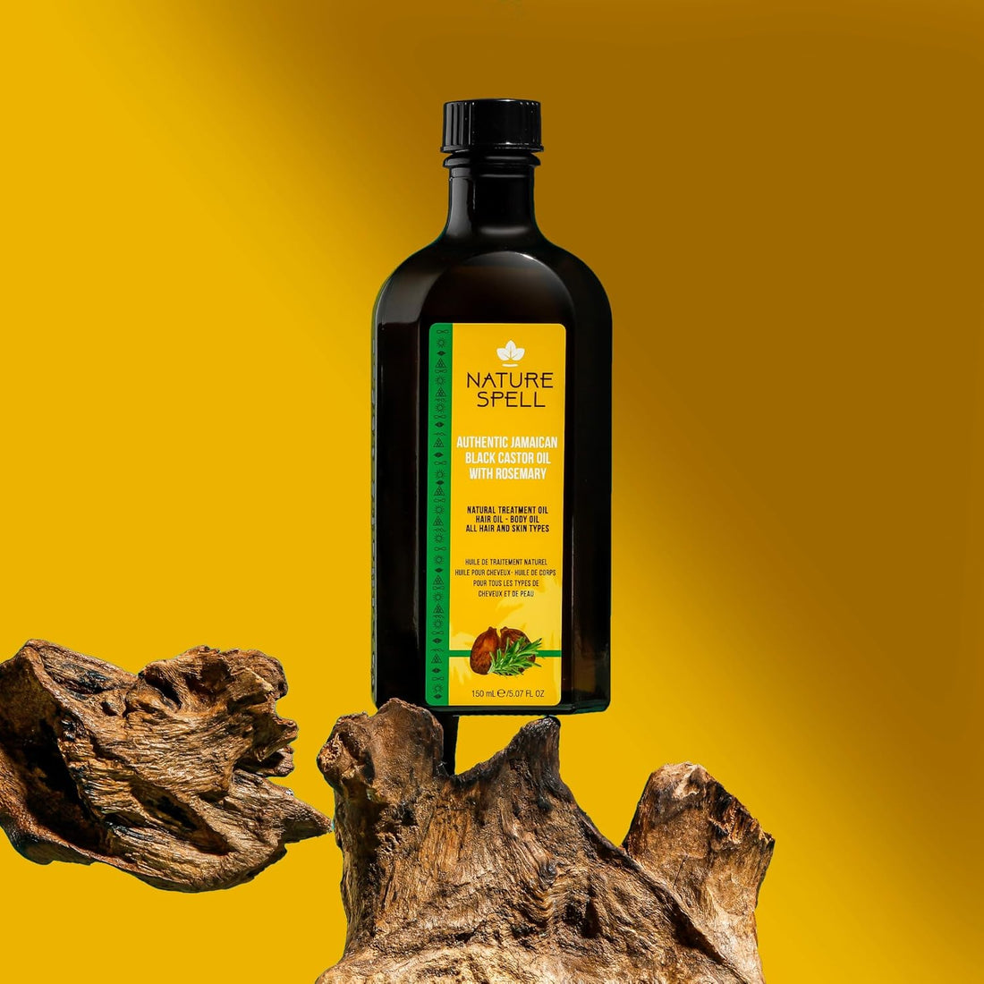 Nature Spell Hair Growth Duo with Rosemary & Jamaican Oils, Pre-Diluted Oil Set to Stimulate Growth and Strengthen Dry Strands, For All Hair Types, Vegan, Pack of 2, 150ml Each