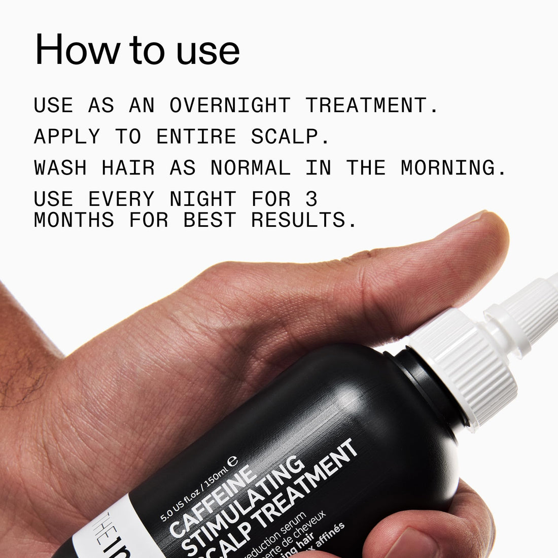 The INKEY List 1% Caffeine Stimulating Scalp Hair Loss Reduction Serum Overnight Treatment 150ml