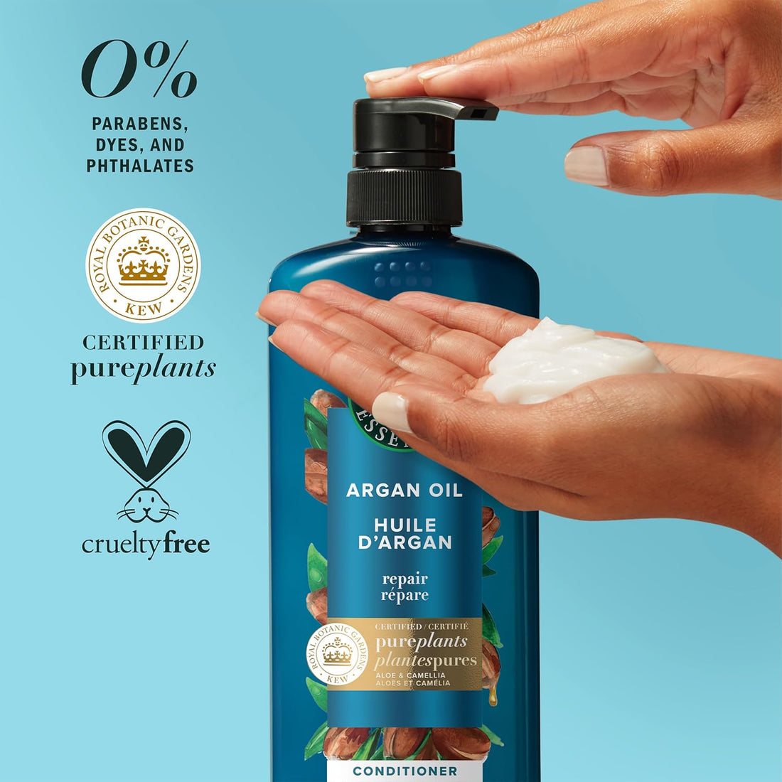 Herbal Essences Argan Oil Repair Shampoo & Conditioner Set, Moisturizes & Smoothes, Paraben-Free, Color-Safe, pH-Balanced, Citrus Scent, 20.2 Fl Oz, 2-Pack Halalzen