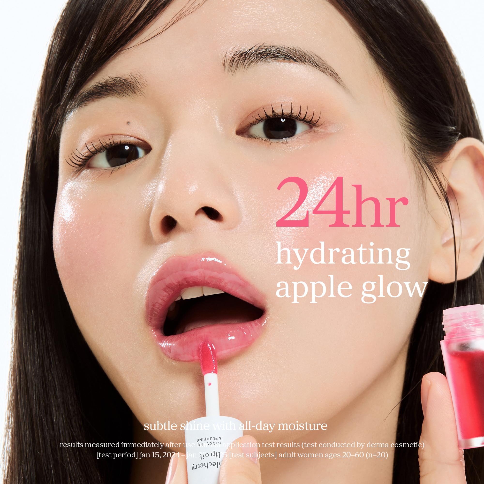 NOONI Korean Lip Oil - Applepeony | Long-Lasting, Moisturizing, Plumping, Revitalizing for Dry Lips, Waterproof, No Peel Off, Hydrating Lip Stain, Stocking Stuffers, Cute Stuff, 0.12 FL Oz Halalzen