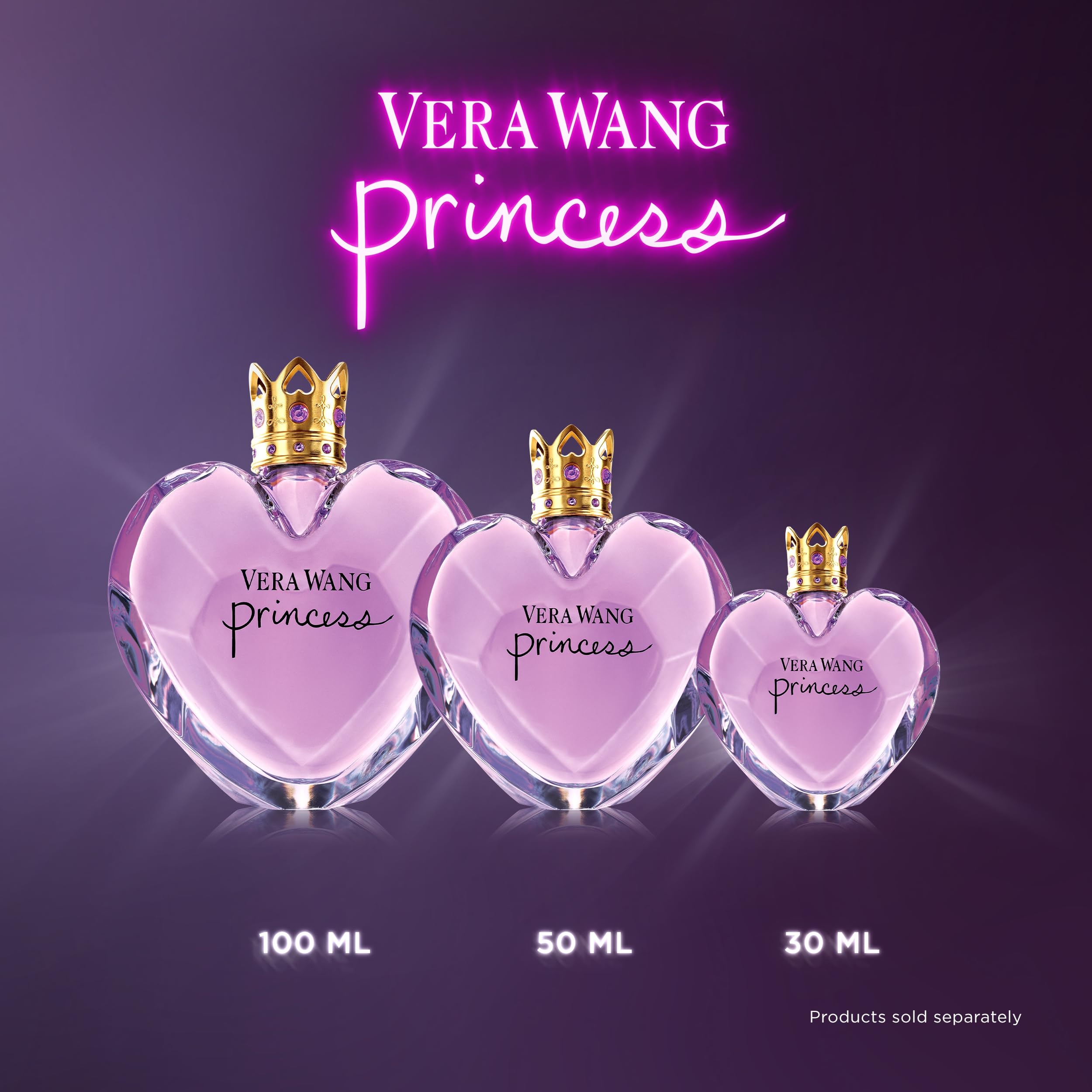 VERA WANG Princess - Eau de Toilette for Her - Fruity & Floral Fragrance with Notes of Lady Apple, Pink Guava and Vanilla - Medium Longevity - 100ml Halalzen