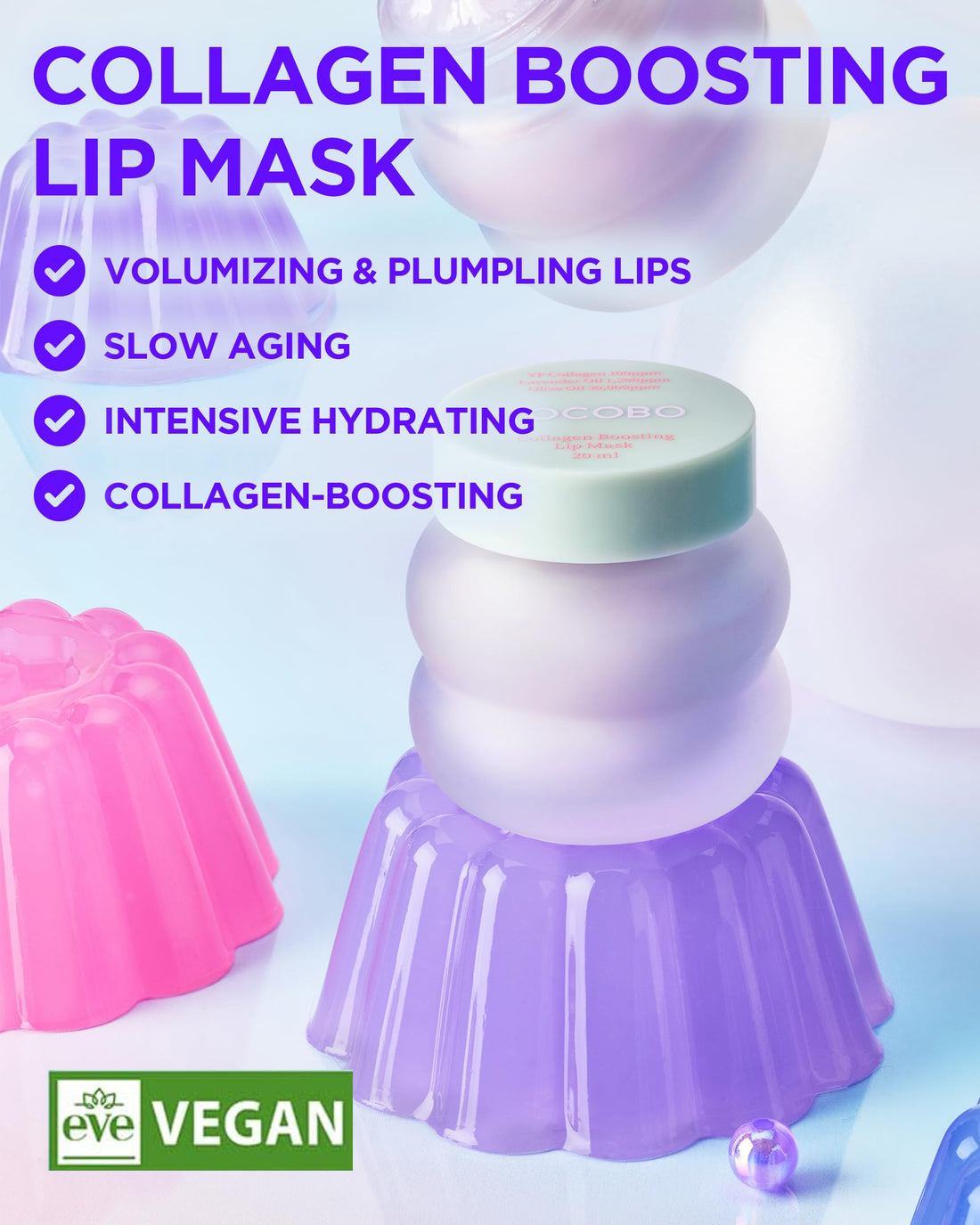 TOCOBO Vita Glazed Lip Mask – Vegan Overnight Lip Sleeping Mask for Dry, Chapped Lips | PHA (Lactobionic Acid) Gentle Exfoliation | Non-Sticky Glazed Balm, Korean Skincare, 0.68 oz Halalzen