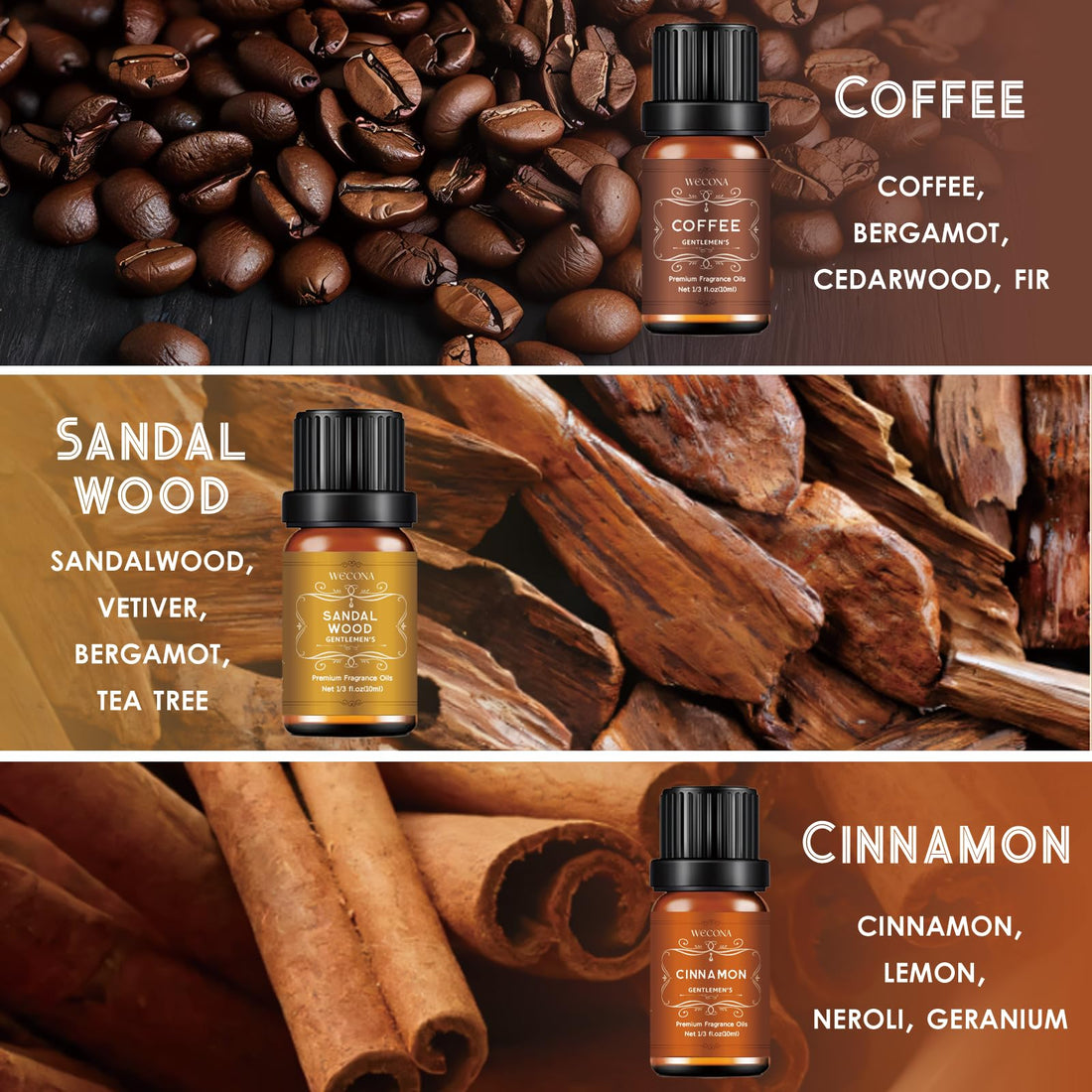 Premium Hotel Fragrance Oil Collection for Diffusers, Essential Oils for Diffusers for Home, Hotel Diffuser Fragrance Oils,Spa & Candle Making, White Tea, Citrus Luxe, Velvet Night and More - 6x10ml
