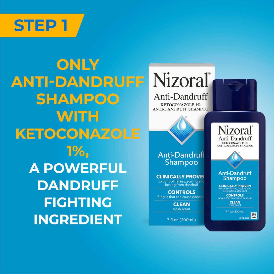 Nizoral Anti-Dandruff Shampoo, 14 Oz + Deep Moisturizing Conditioner, 9.4 Oz Bundle