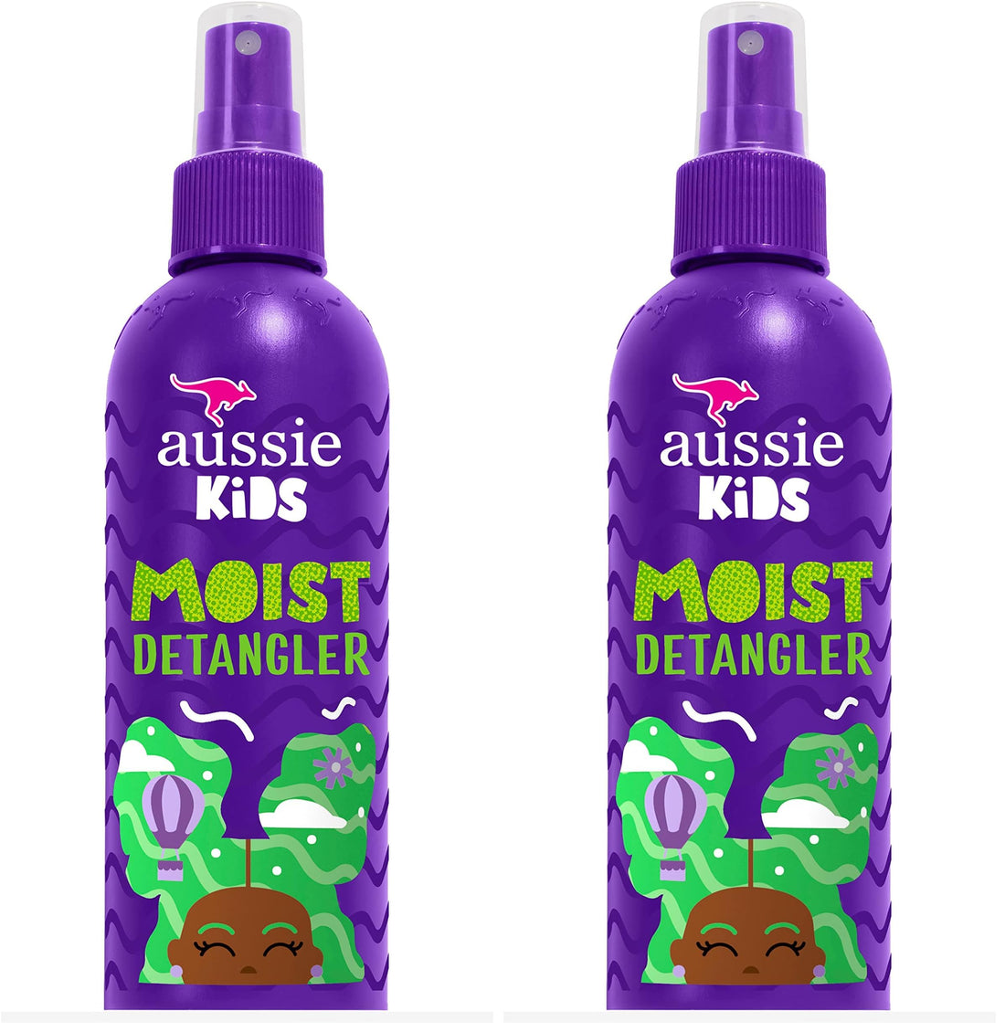 Aussie Kids Moist Detangler Spray, Sulfate & Paraben Free, Moisturizing & Tangle-Free Hair Care for Kids, Cruelty-Free, 8 Fl Oz Each, 3 Pack Halalzen