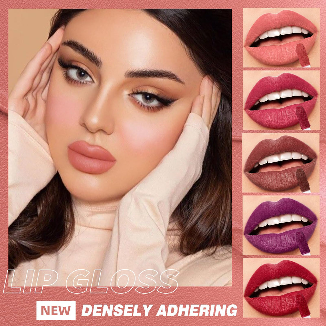 12 Colors Matte Liquid Lipstick Set Velvety Lip Gloss Lip Kit Waterproof Long Lasting Wear Nude Lip Gloss Beauty Cosmetics Gift Box Set (Set A, Set A) Halalzen