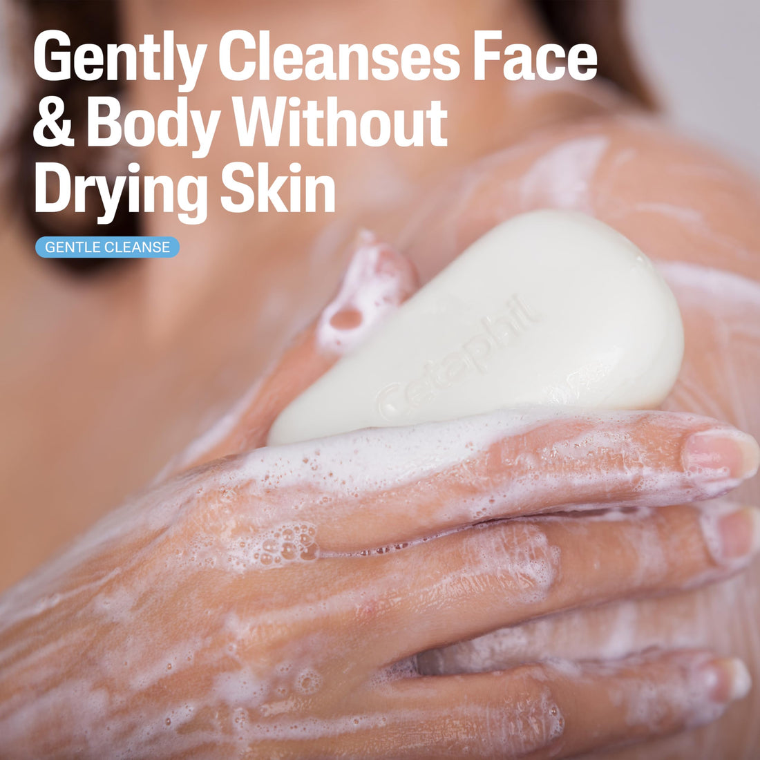 Cetaphil Gentle Cleansing Face and Body Bar, 4.5 oz Bar (Pack of 6), Nourishing Cleanser Bar For Dry, Sensitive Skin, Non-Comedogenic, (Packaging May Vary)