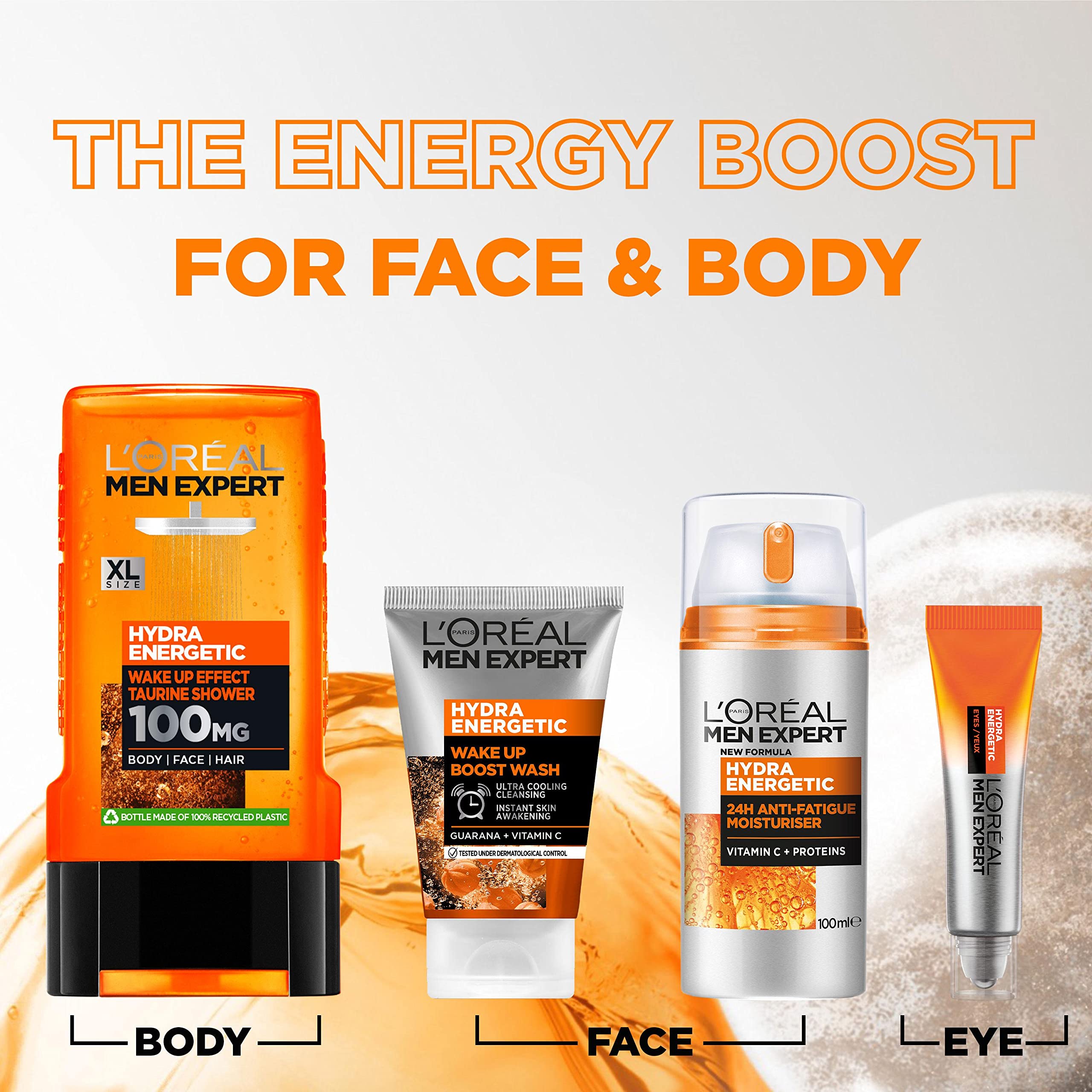 L'Oreal Men Expert Power Age Moisturiser, Hydrating & Revitalising Hyaluronic Acid Moisturiser for Men, designed for Ageing, Dry & Dull Skin 100ml, 1