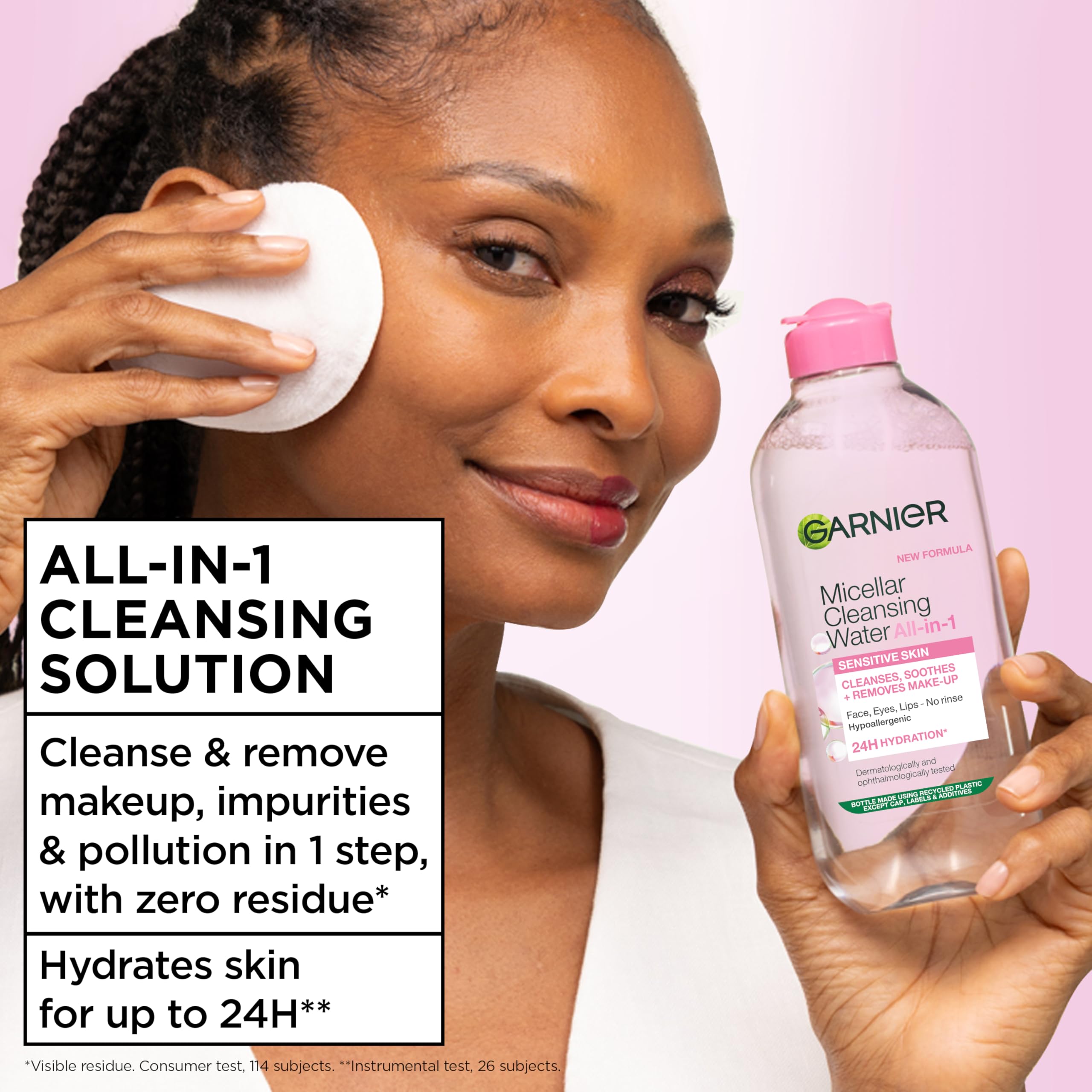 Garnier Micellar Cleansing Water 700ml, Gentle face cleanser & Make up Remover, Suitable For All Skin Types Including Sensitive Skin, Soothing Formula, Dermatologically Tested Halalzen