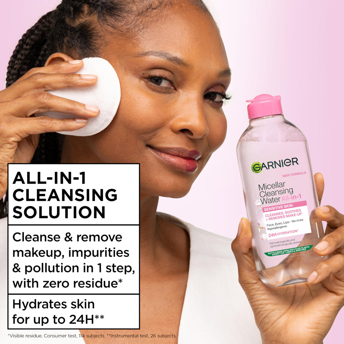 Garnier Micellar Cleansing Water 700ml, Gentle face cleanser & Make up Remover, Suitable For All Skin Types Including Sensitive Skin, Soothing Formula, Dermatologically Tested Halalzen