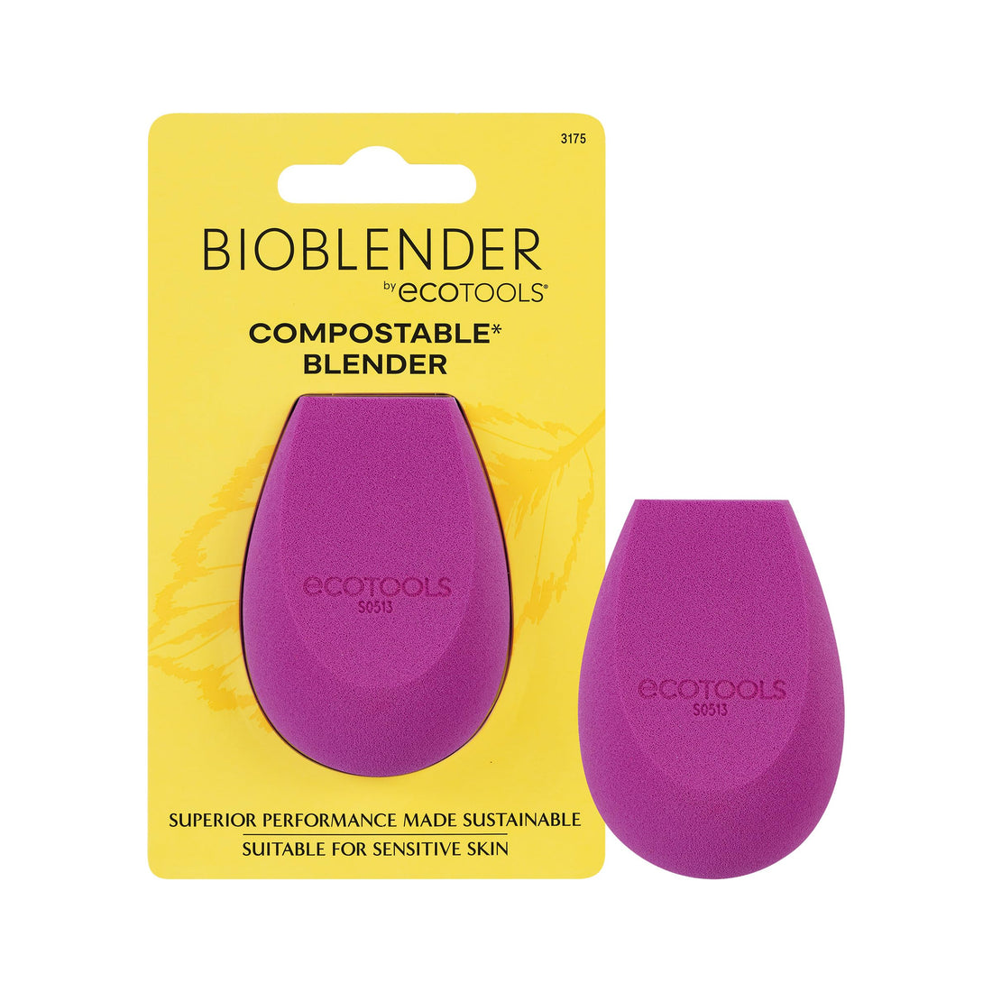 EcoTools Blurring Blender Makeup Sponge, Makeup Blending Sponge For Blurred Skin, For Liquid & Cream Foundation, Cloud Coverage Memory Foam, Eco Friendly, Latex Free, Cruelty-Free & Vegan 1 Count Halalzen