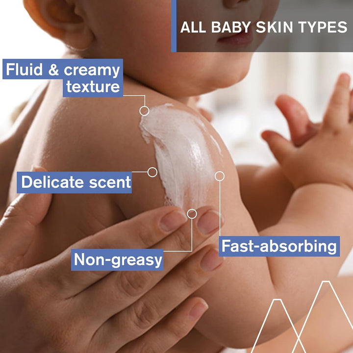 Uriage Baby Daily Moisturizing lotion with Organic Edelweiss + Shea Butter, Nourishes, Moisturizes & Soothes Skin, Non-greasy, Delicately Scented, 97% Igredients of Natural Origin Halalzen
