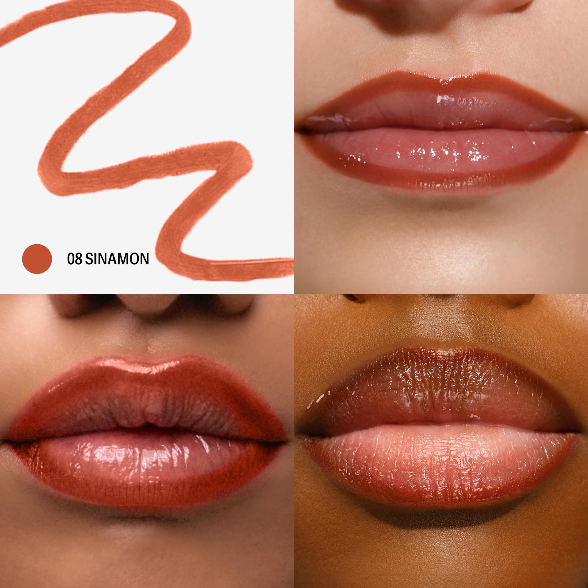 Sacheu Lip Liner STAY-N Peel Off Lip Stain - Long Lasting Waterproof Lip Tint with Hyaluronic Acid & Vitamin E – Transfer Proof Matte Finish, Vegan & Cruelty-Free (Deep Bundle) Halalzen