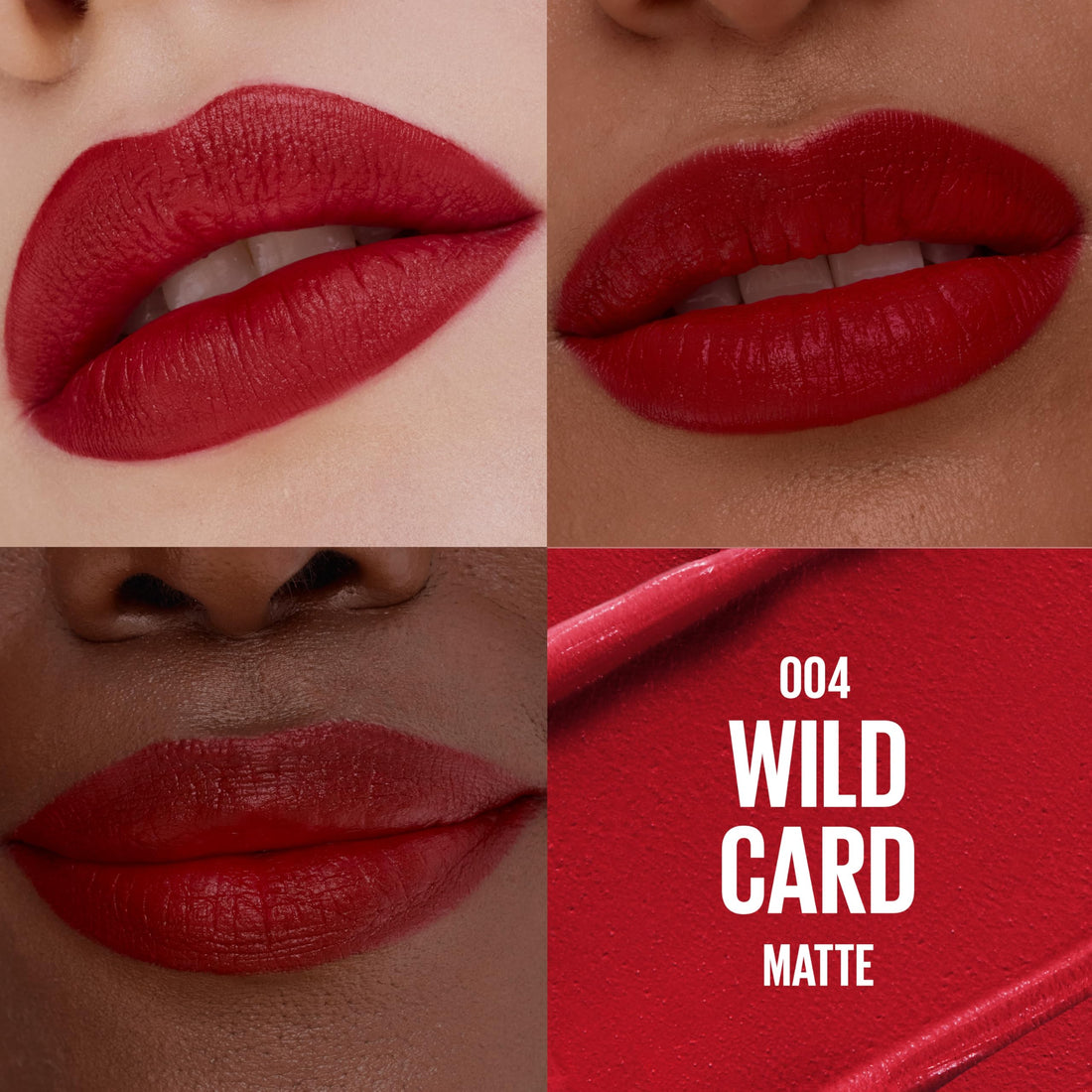 MAYBELLINE Serum-Lippenstift, Feuchtigkeitsspendendes Lippen-Make-up mit 8 Stunden Lippenauffüllender Feuchtigkeit mit Hyaluronsäure + Öl-Mischung, Wild Card (Mitteltoniges Rot Matt)