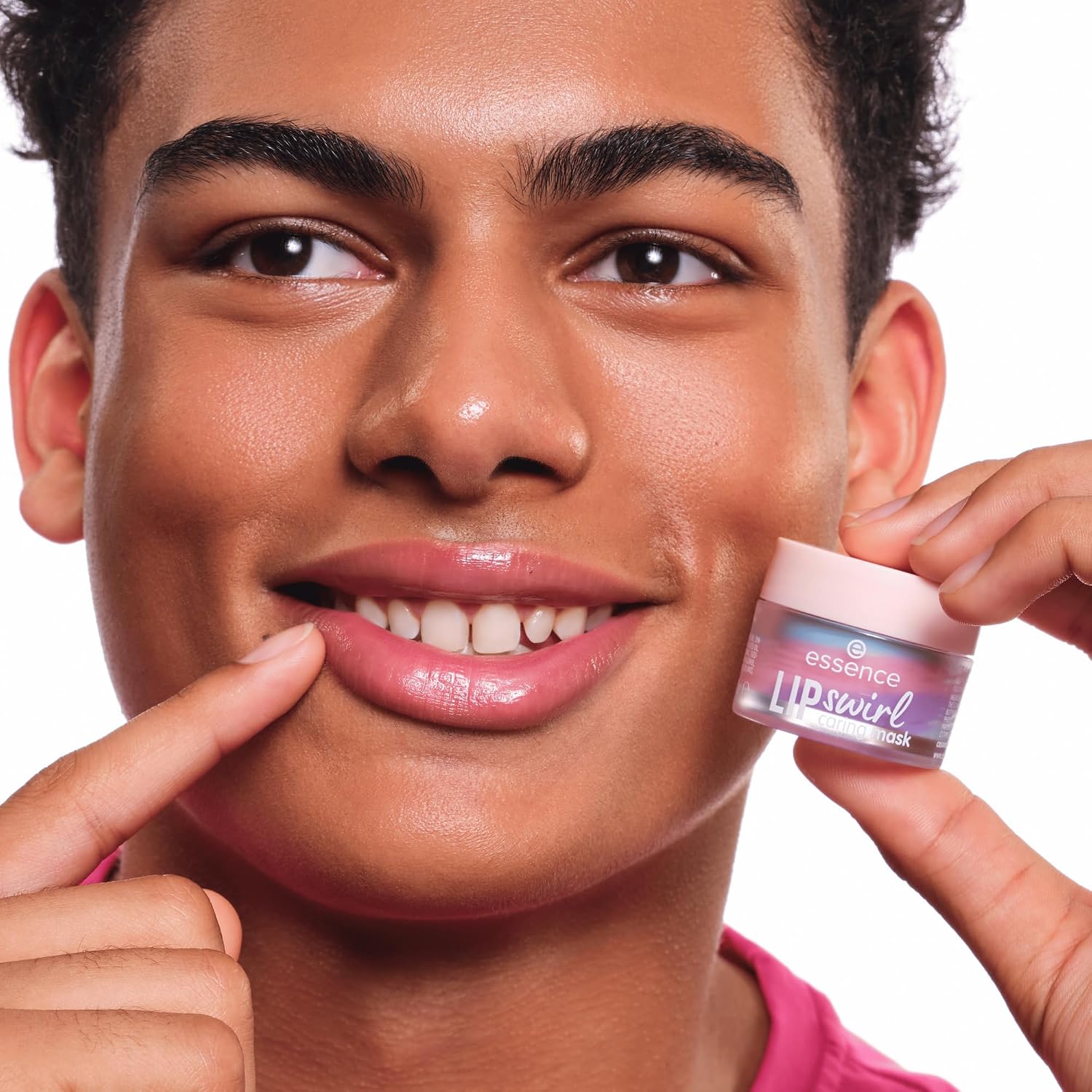 essence LIP swirl caring mask, smoothing, caring, dewy, translucent (8g) Halalzen