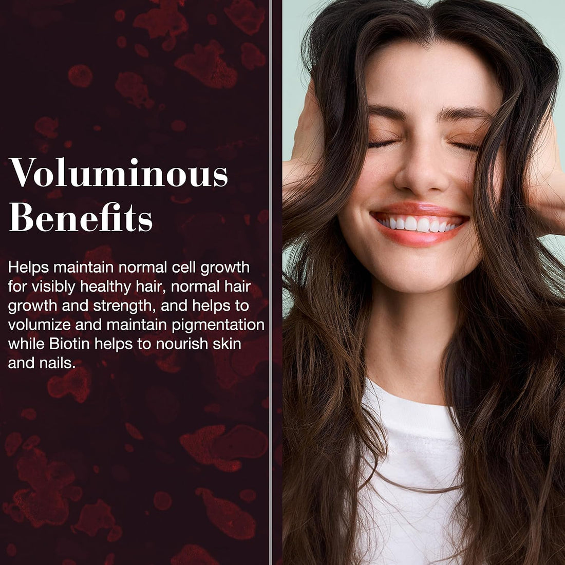 New Nordic Hair Volume 90 Tablets - Clinically Proven Growth Vitamins - Biotin, Zinc & Apple - for Women & Men