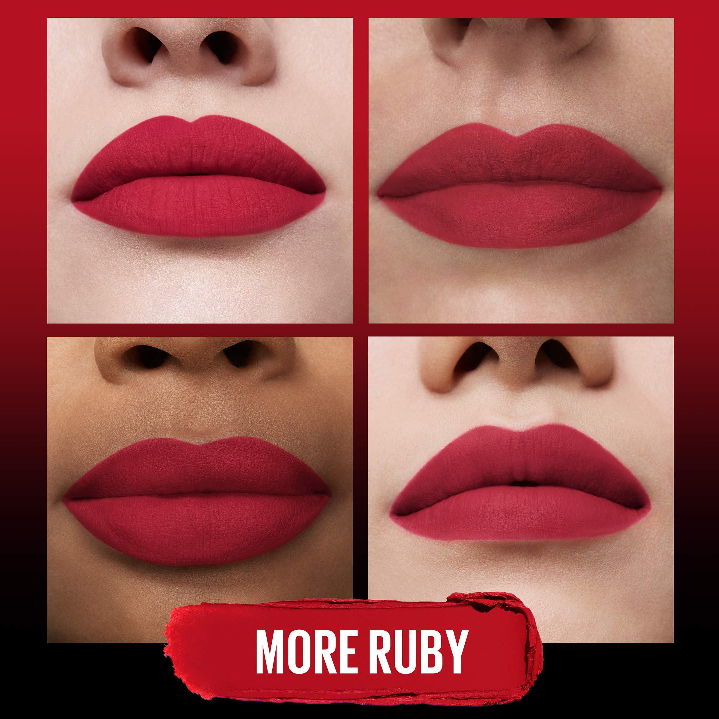 Maybelline Color Sensational Ultimatte Matter Lippenstift, nicht austrocknend, intensive Farbpigmente, More Truffle, Kakaobraun, 1 Stück