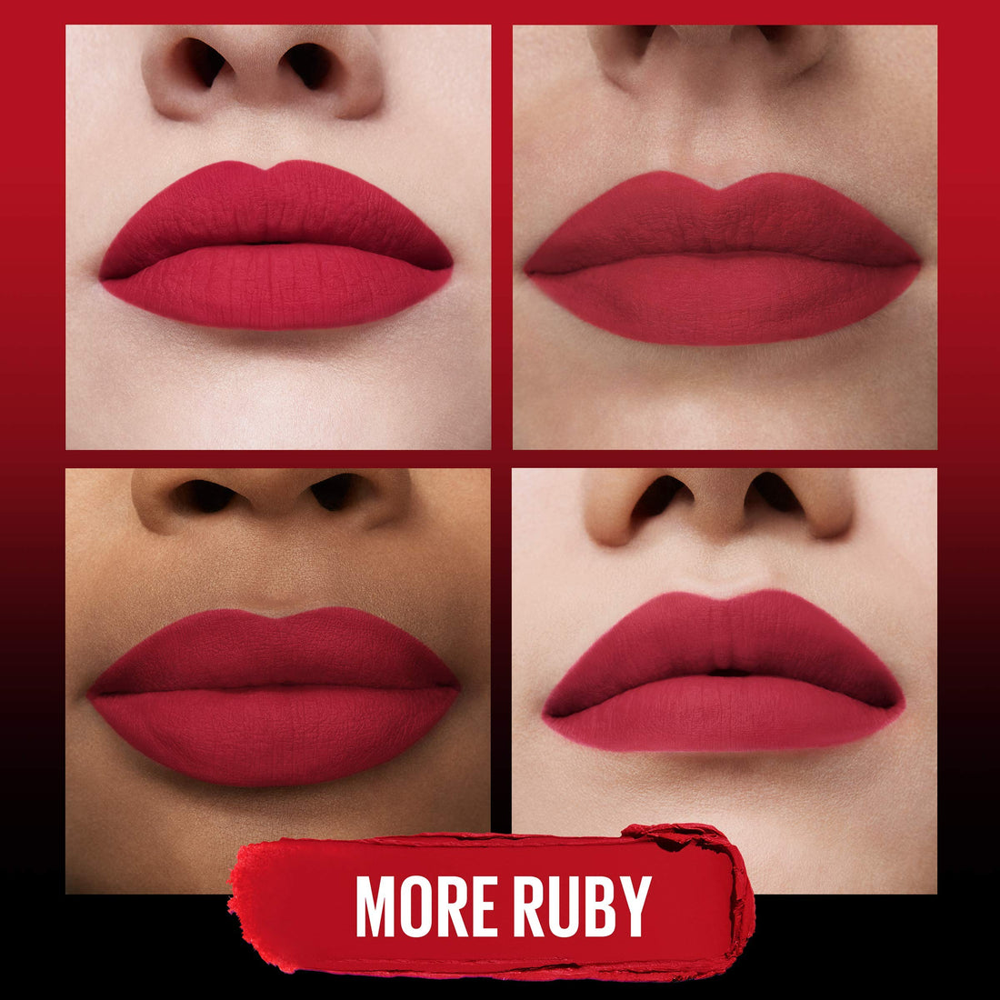 Maybelline Color Sensational Ultimatte Matter Lippenstift, nicht austrocknend, intensive Farbpigmente, More Truffle, Kakaobraun, 1 Stück