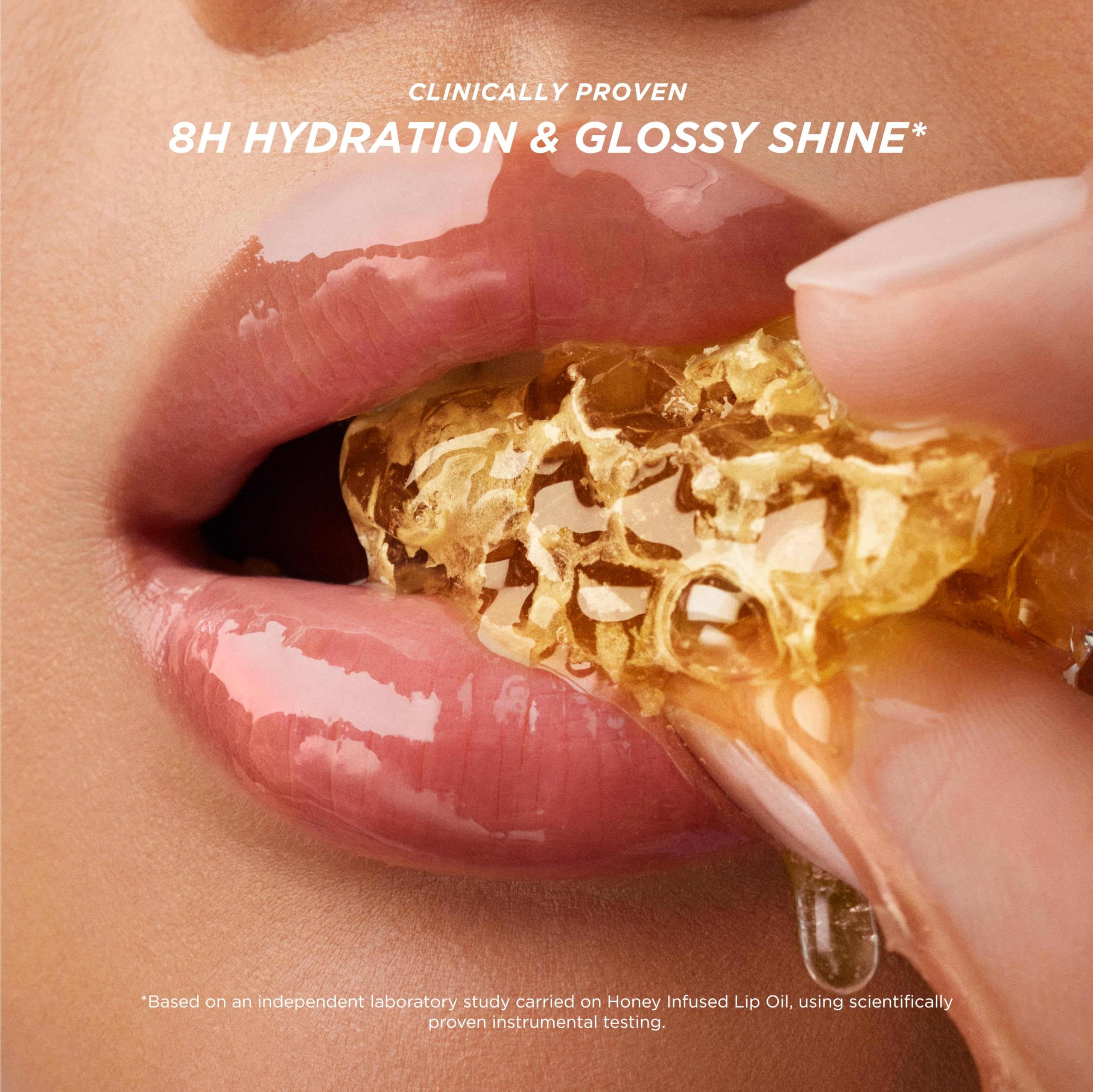 Gisou Honey Infused Lip Oil – Hydrating & Glossy Lip Oil with Jojoba Seed Oil, Non-Sticky Shine, Fresh Honey, 0.27 Fl Oz Halalzen
