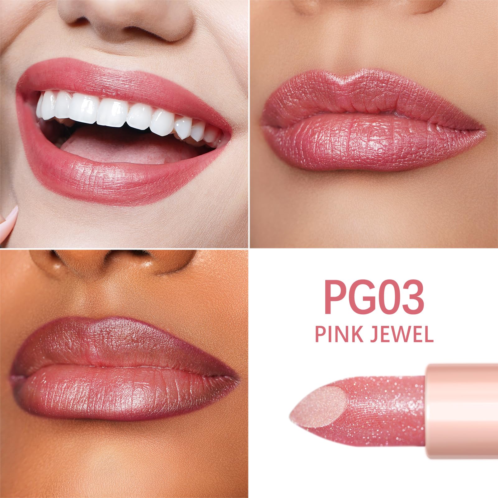 Oulac Metallic Diamond Shine Liquid Lip Gloss - Glitter Glossy for Lip & Eye, Long Lasting 24H + & Waterproof, Lightweight Lip Stain, 3D Metallic Finish, No Transfer, Vegan, 4.5ml,MD05 Loose Control Halalzen