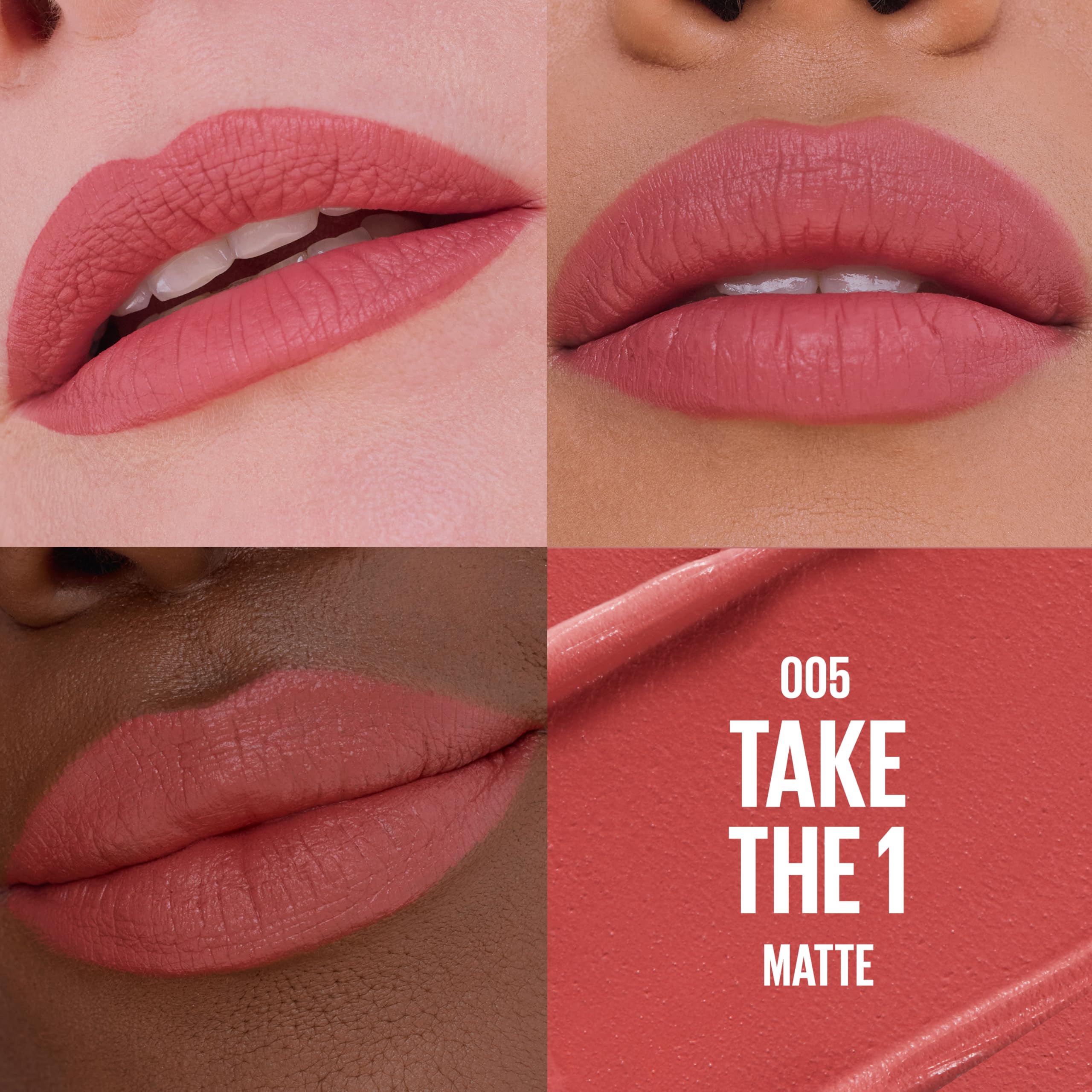 MAYBELLINE Serum-Lippenstift, Feuchtigkeitsspendendes Lippen-Make-up mit 8 Stunden Lippenauffüllender Feuchtigkeit mit Hyaluronsäure + Öl-Mischung, Wild Card (Mitteltoniges Rot Matt)
