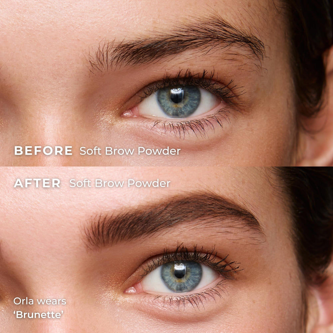 Soft Brow Define & Fill Powder Duo, Includes Dual ended Brush, Vegan and Cruelty Free (Brunette)