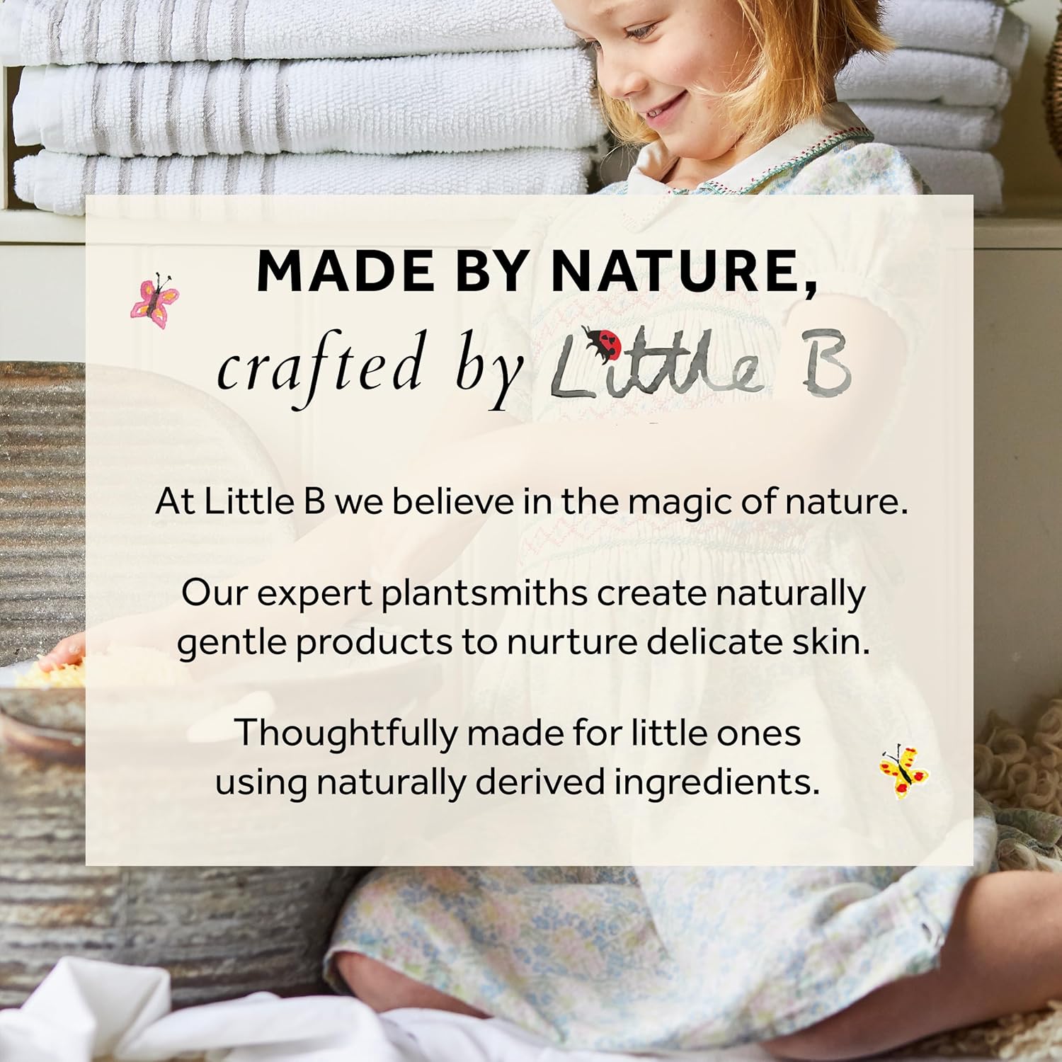 Bramley Little B Hair & Body Wash 250ml, Sulphate-Free Baby & Child Wash with Clementine, Sweet Orange & Lavender, Gentle Biodegradable Bath Wash Suitable from Birth