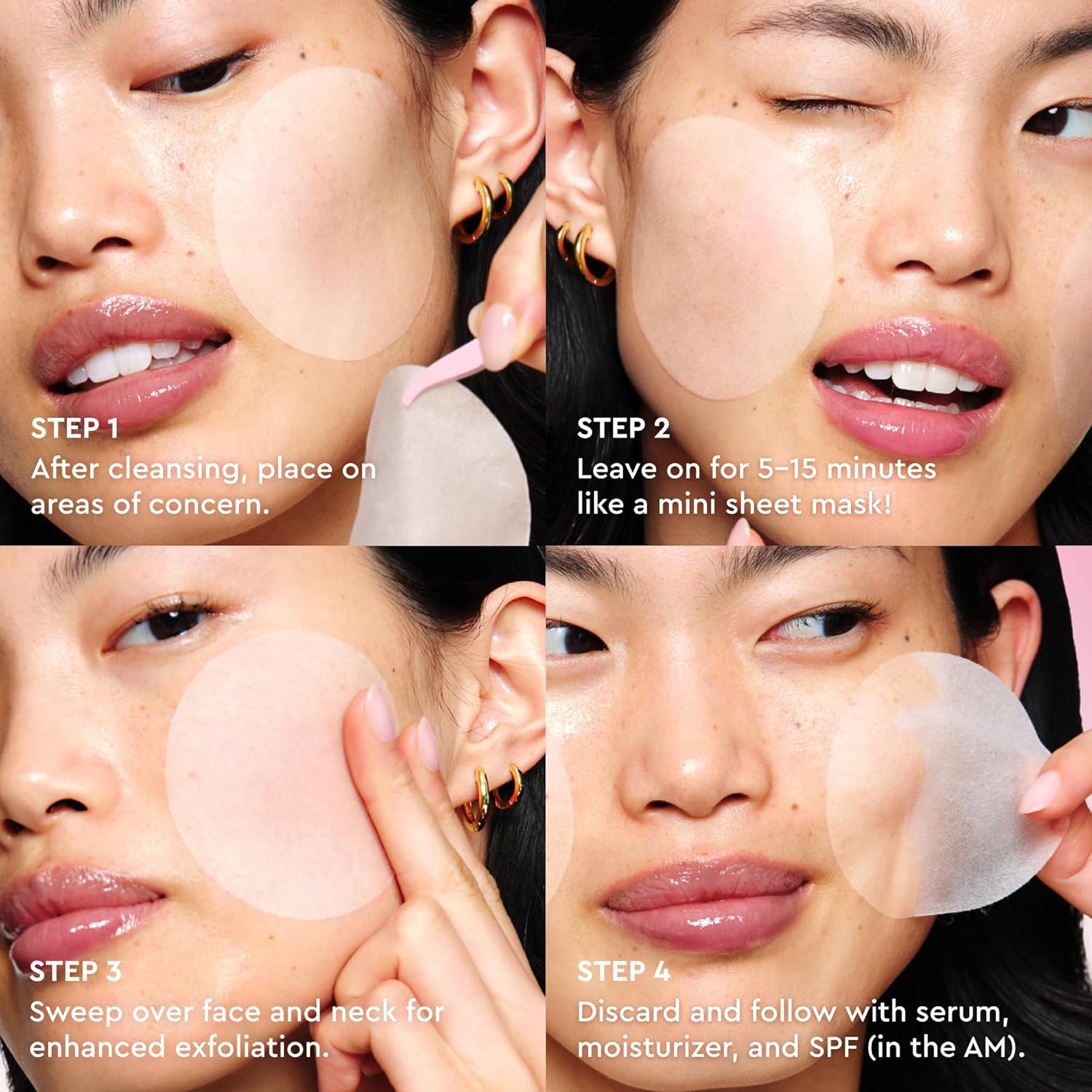 Glow Recipe LHA + AHA Toner Pads - Korean Exfoliating Toner for Face - Pore Minimizer - Hydrating Toner Pads - 5 Gentle Acids, Watermelon Enzymes, Hydrating Botanicals (60 Face Pads)