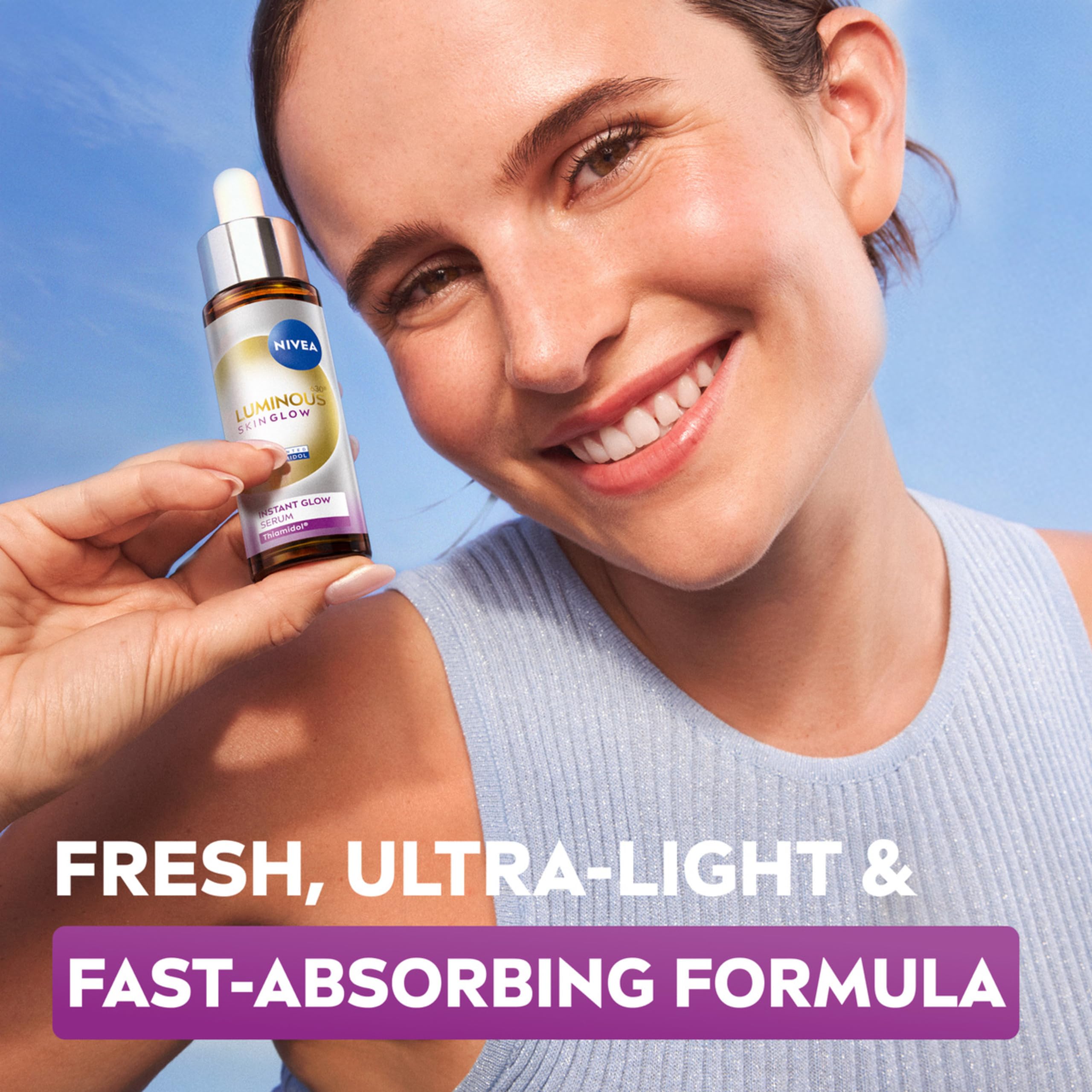 NIVEA Luminous 630 Even Glow Serum with Thiamidol 30ml, Serum for Face with Niacinamide and Aloe Vera, Refines Pores and Hydrates for Clear, Glowing Skin