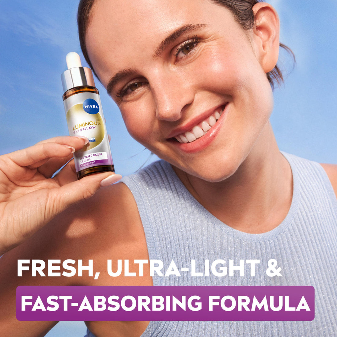 NIVEA Luminous 630 Even Glow Serum with Thiamidol 30ml, Serum for Face with Niacinamide and Aloe Vera, Refines Pores and Hydrates for Clear, Glowing Skin