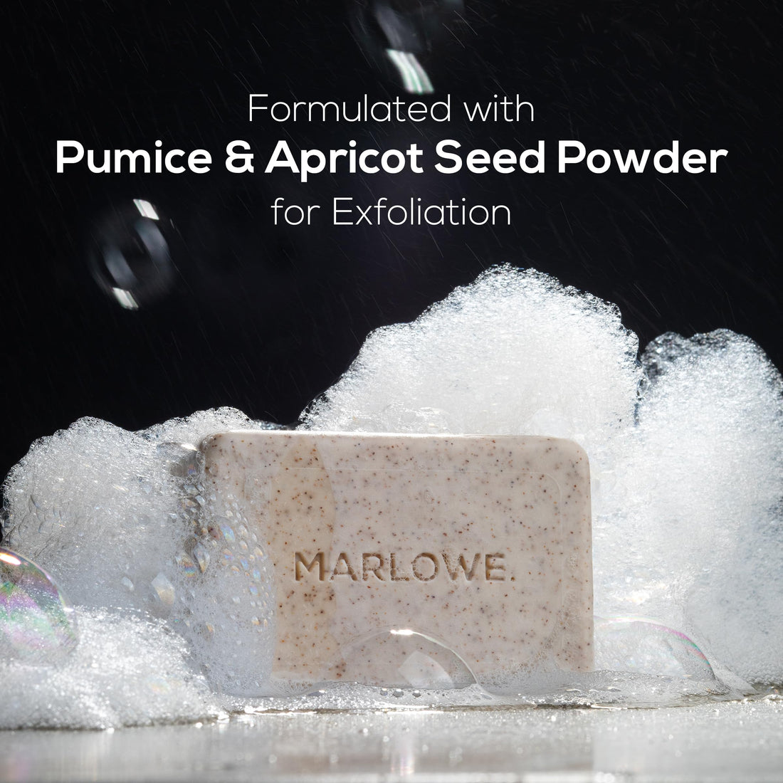 MARLOWE. No. 102 Body Scrub Soap 7 oz, Cedarwood & Sea Salt, Exfoliating Soap Bar with Shea Butter, Olive Oil & Green Tea Extracts, Cleanses, Smooths & Revitalizes Skin, Fresh & Zesty Scent