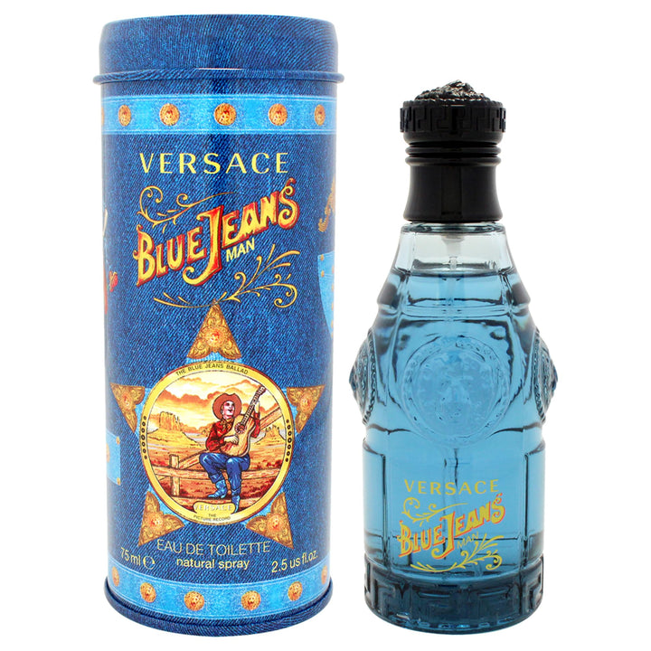 Versace Blue Jeans Eau De Toilette for Men, 75 ml (Pack of 1) Halalzen