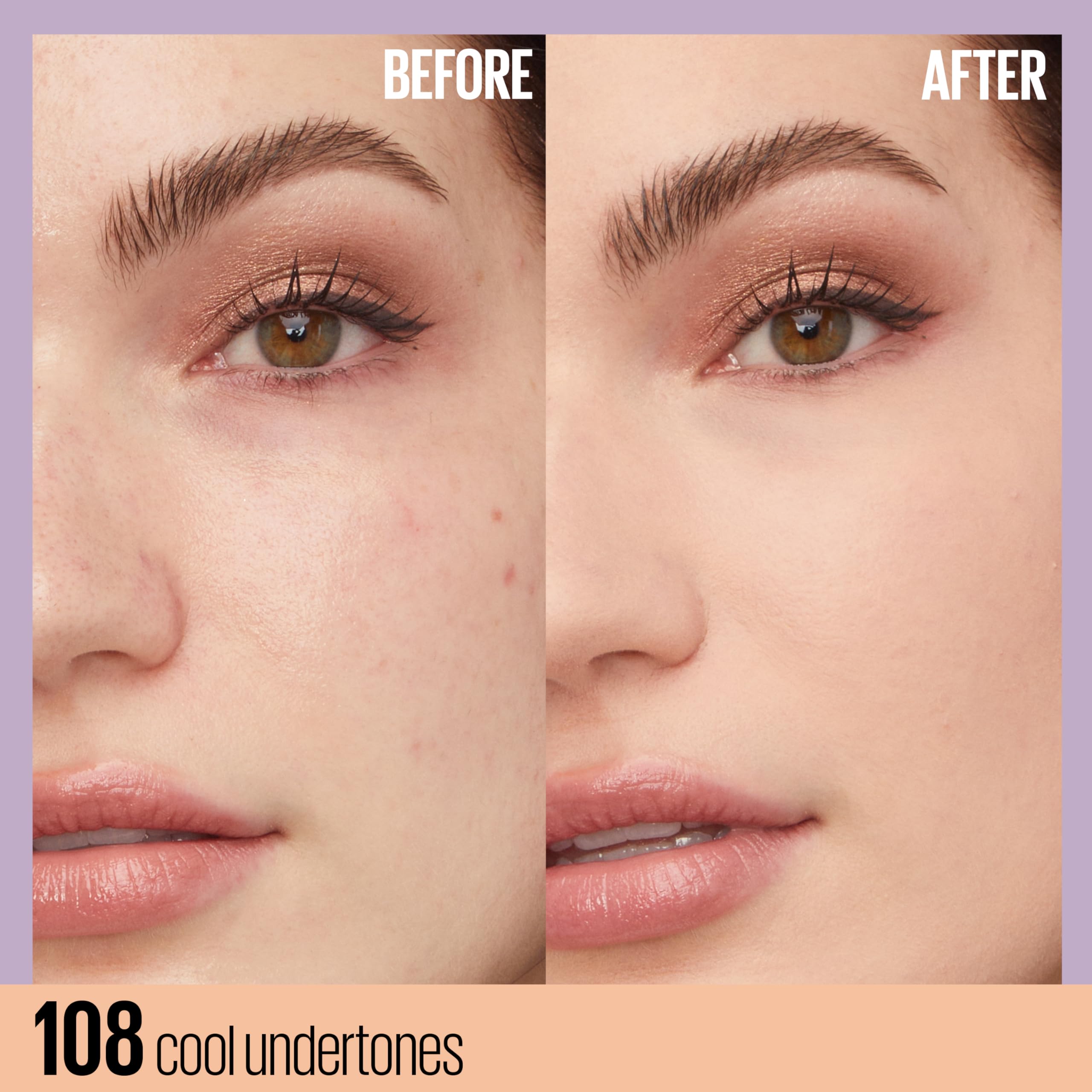 Maybelline New York Super Stay up to 30HR Lumi-Matte Foundation, Medium-Full Coverage, Vegan Formula*, Amino Acids, Niacinamide, Vitamin E, All Day Wear - Shade: 118 Halalzen