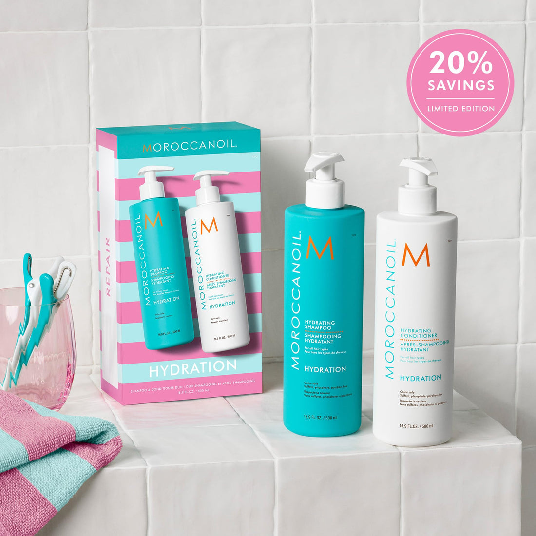 Moroccanoil Shampoo & Conditioner Half-Liter Set