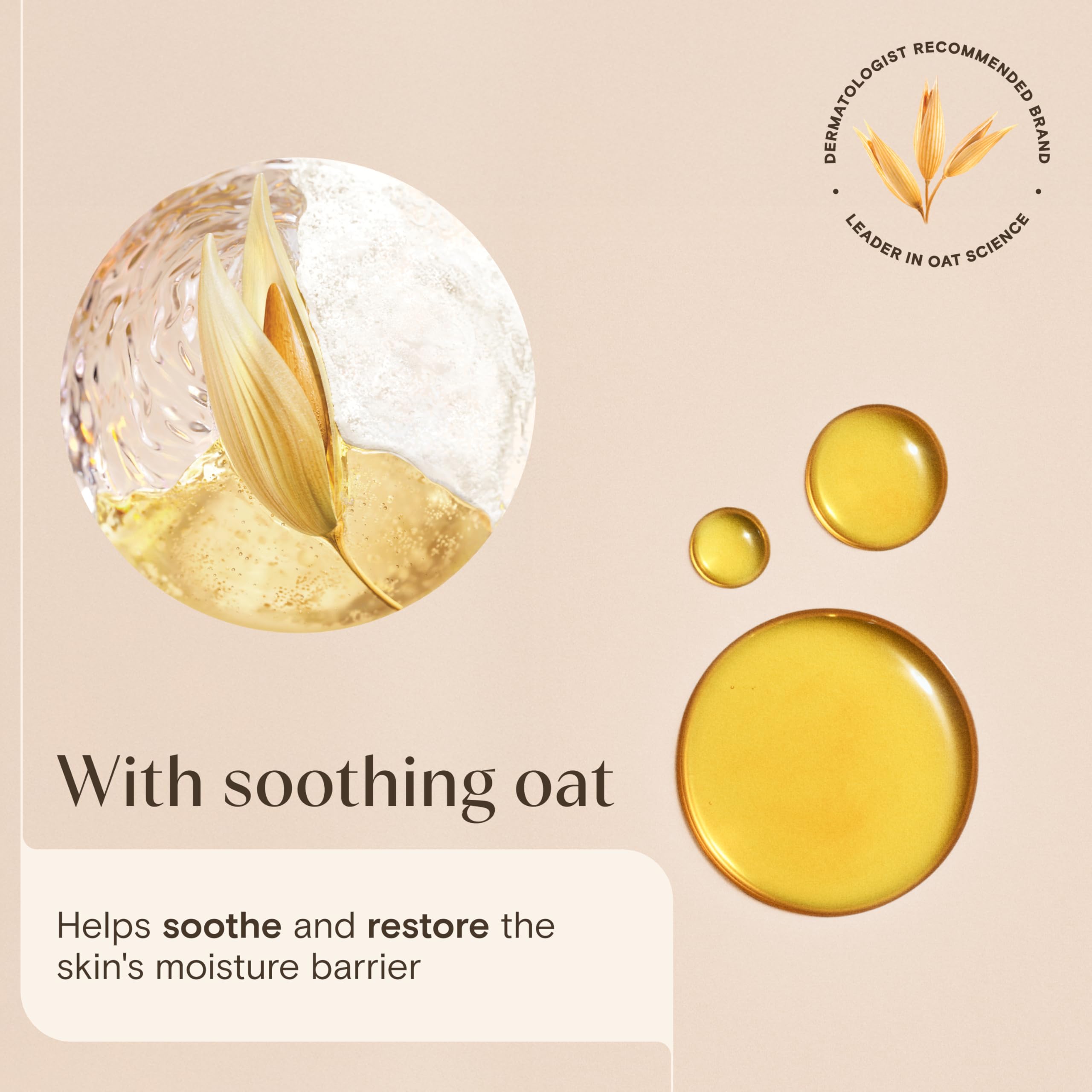 Aveeno Daily Moisturising Body Wash (1x 500ml), Gentle Body Wash with Soothing Colloidal Oatmeal, Nourishing Body Cleanser for Sensitive and Normal to Dry Skin