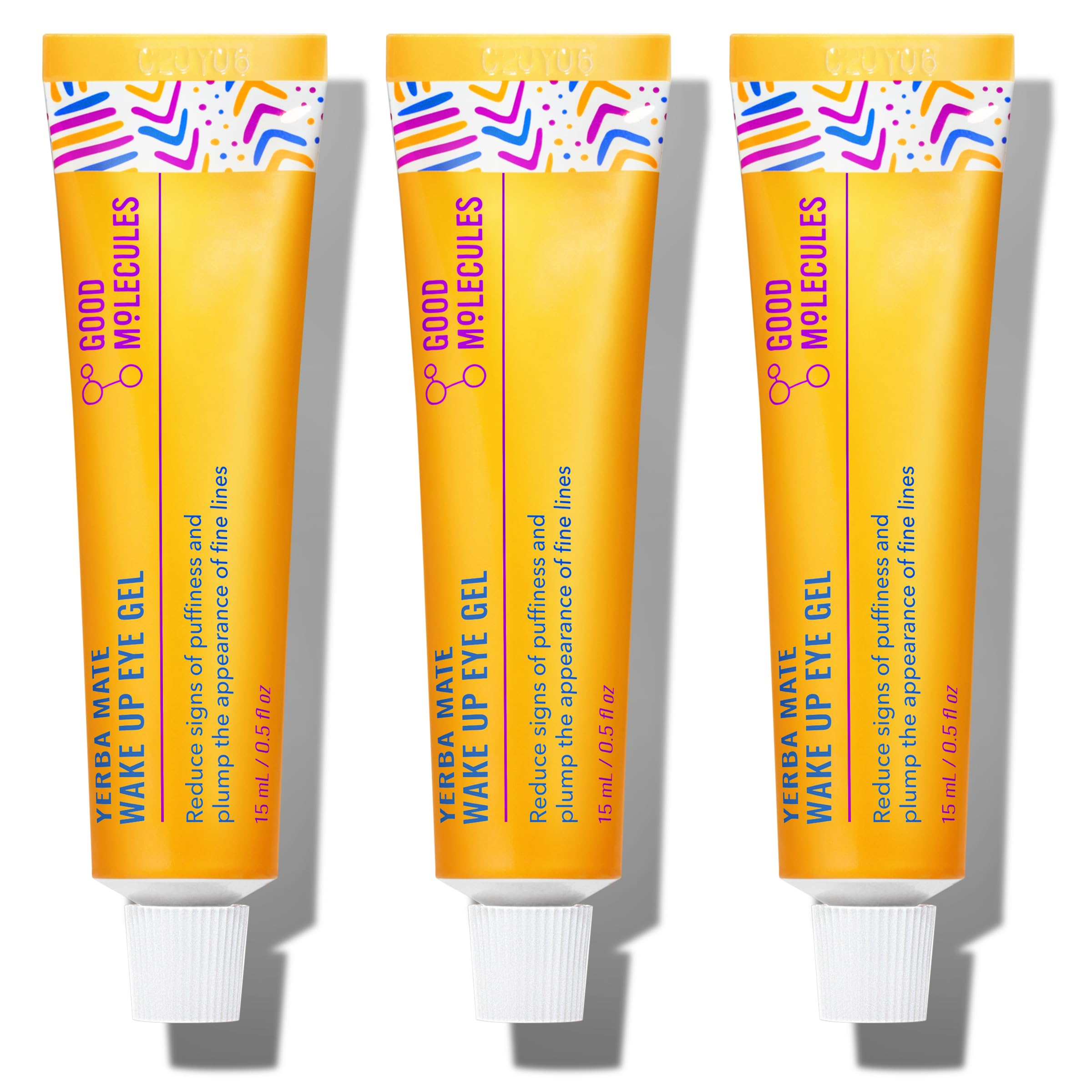 Good Molecules Yerba Mate Wake Up Eye Gel - Hydrating Under Eye Gel Cream with Hyaluronic Acid and Caffeine - Target Dark Circles and Puffiness - Skin Care for Face Halalzen