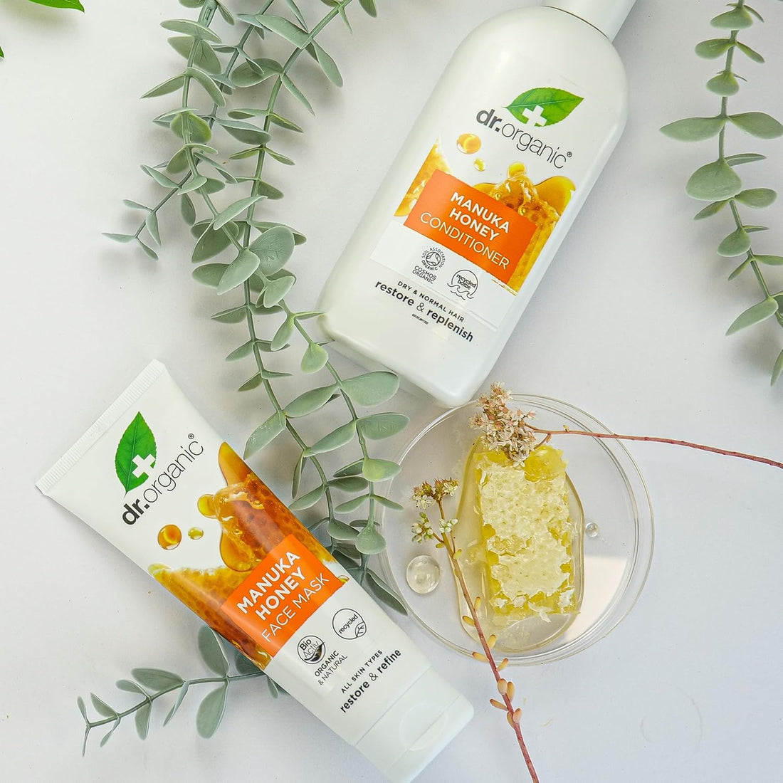 Dr Organic Manuka Honey Face Mask, Nourising, Dry Skin, Mens, Womens, Natural, Vegetarian, Cruelty-Free, Paraben & SLS-Free, Recycled & Recyclable, Organic, 125ml, Packaging May Vary