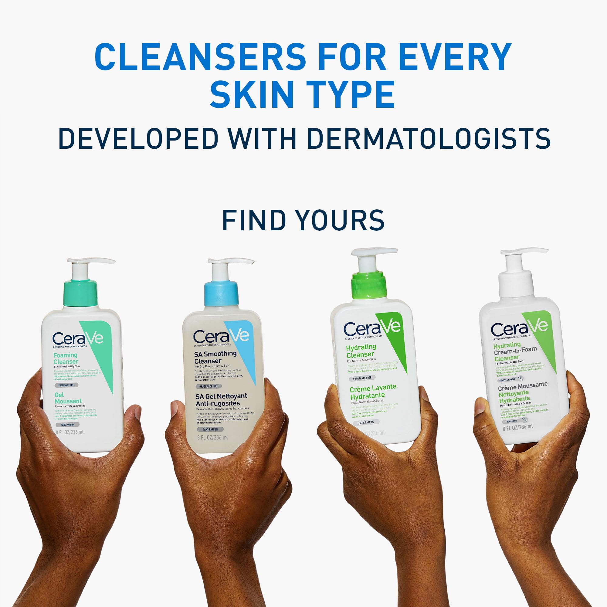 CeraVe Hydrating Cleanser for Normal to Dry Skin 236 ml with Hyaluronic Acid and 3 Essential Ceramides