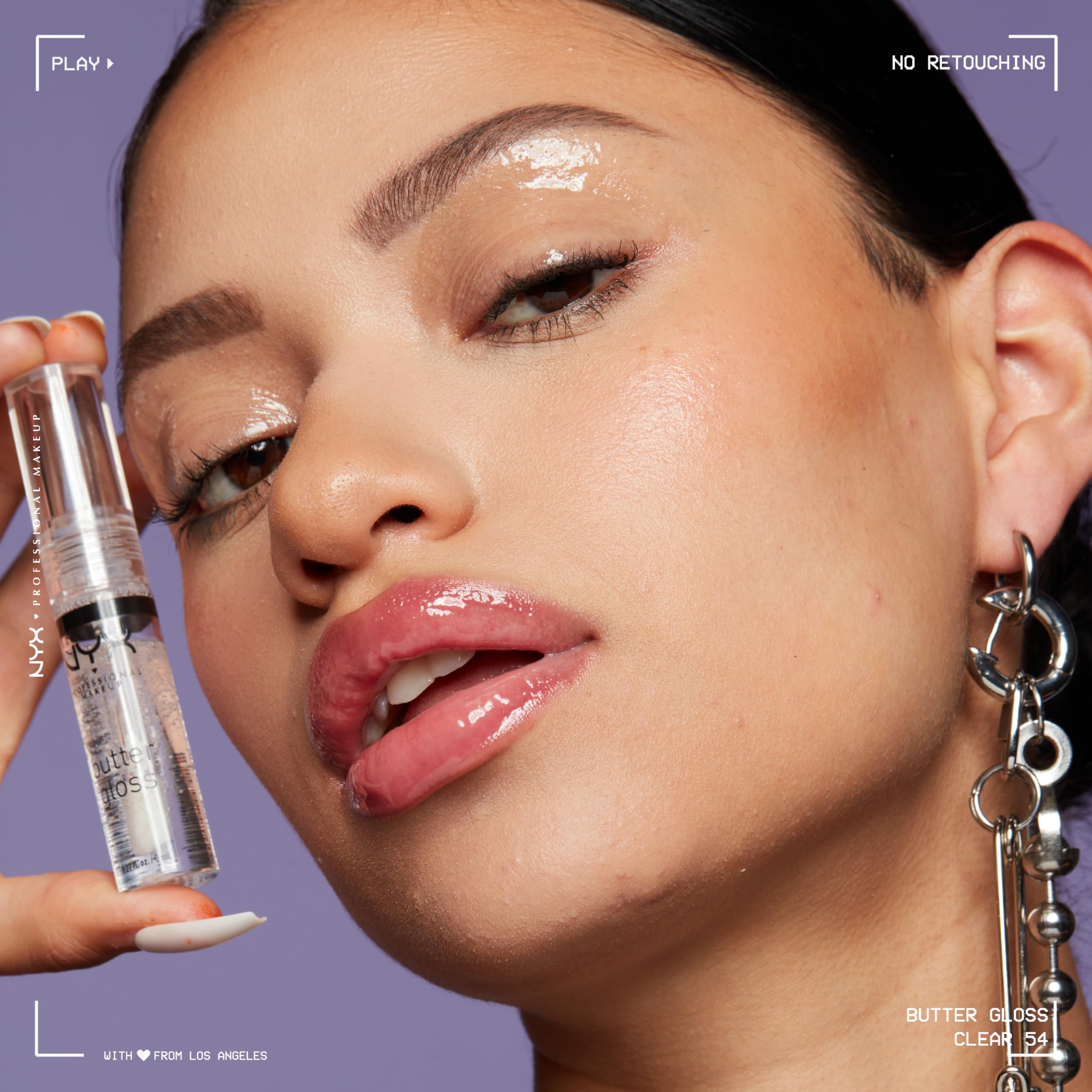 NYX PROFESSIONAL MAKEUP Butter Gloss, Non-Sticky Lip Gloss - Madeleine (Mid-Tone Nude)